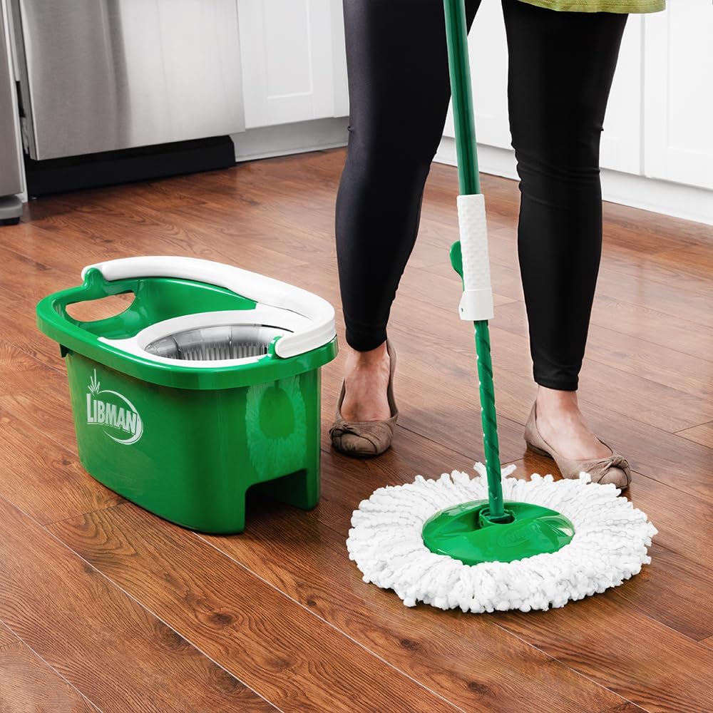 Libman Tornado Spin Mop Refills - 4-Pack Microfiber Heads