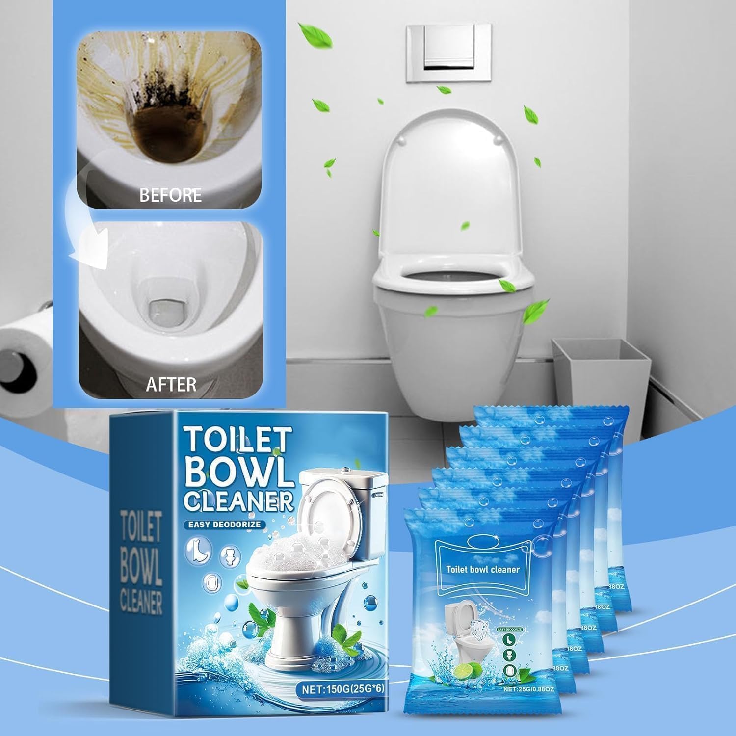 Renhe Ingenuity Splash Toilet Cleaner 2 Box 12 Bags