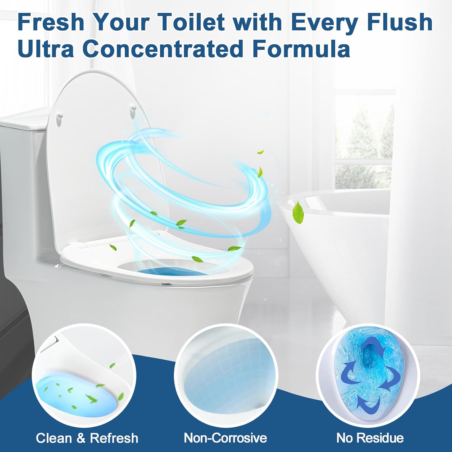Msvvko Toilet Cleaner Tablets 30 Tabs Fresh Scent