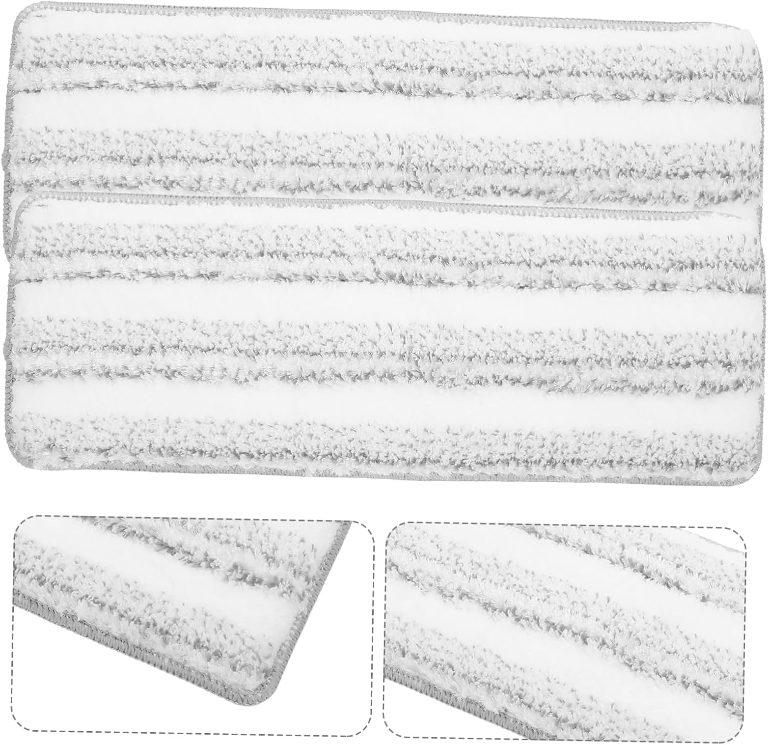 3Pcs Striped Self-Adhesive Mop Pad Refills for Flat Mops