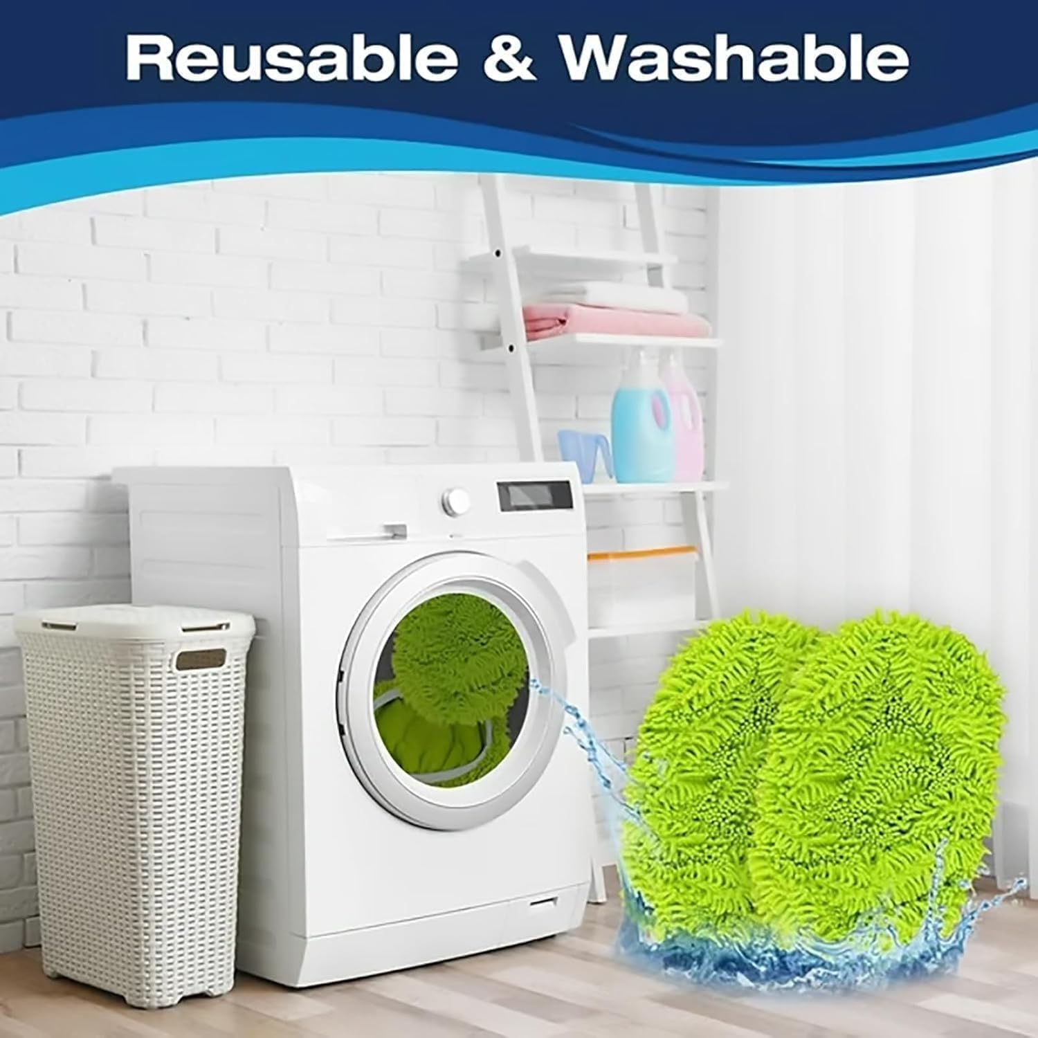 Artisticto Reusable Mop Pads 2pcs Gray