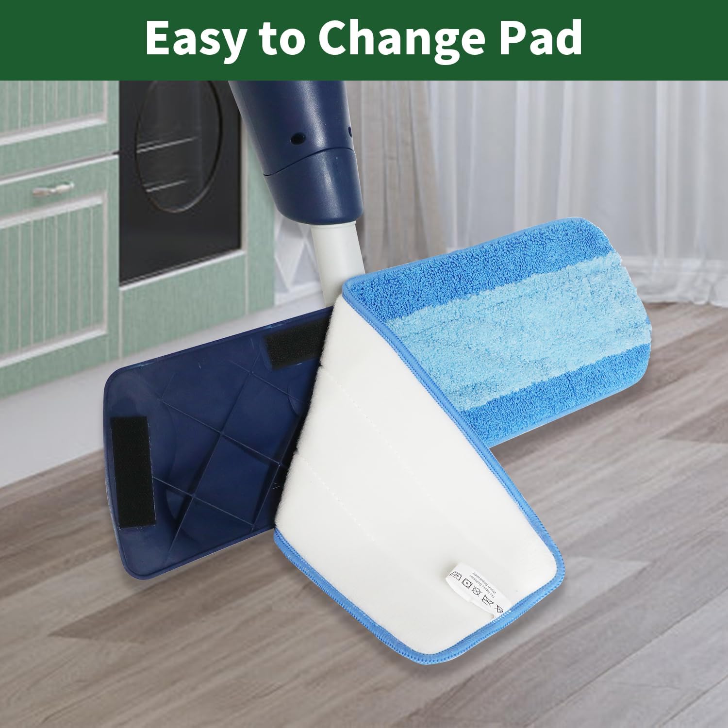 10 Pack Microfiber Mop Pads for Bona Mop Reusable Machine Washable