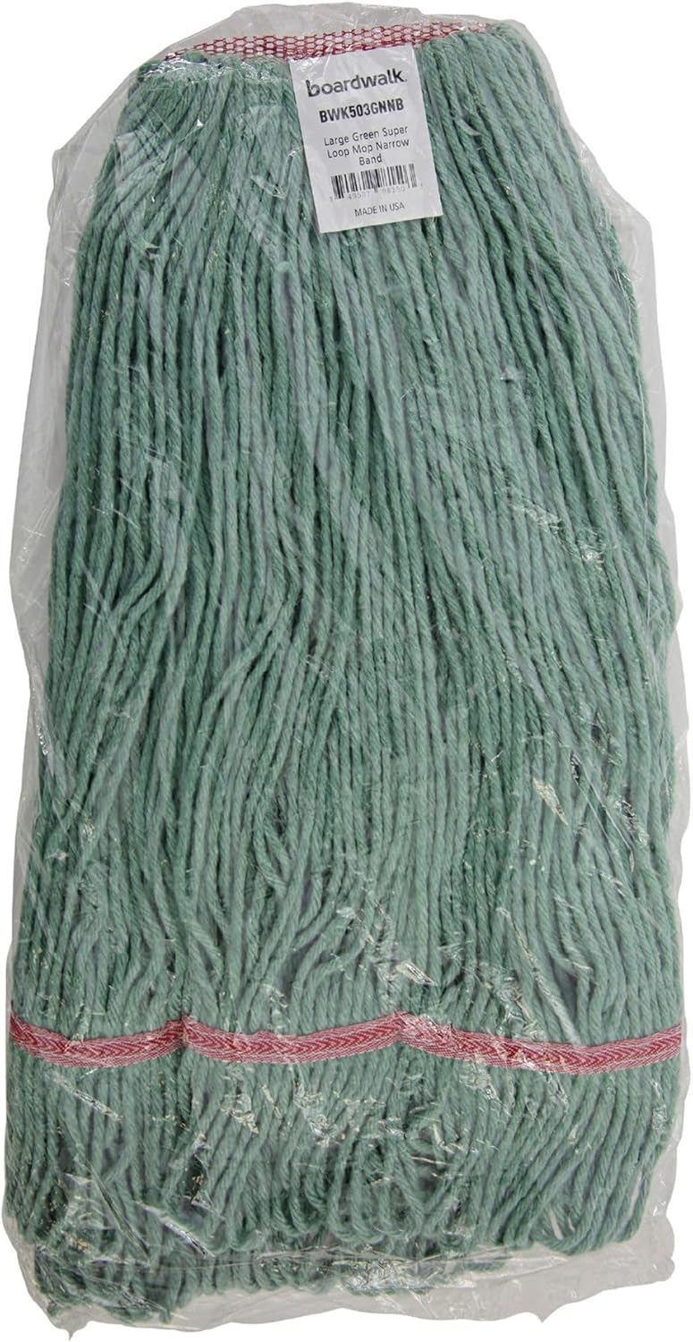 Boardwalk BWK503GNNB Premium Cotton Rayon Mop Head - Large Green