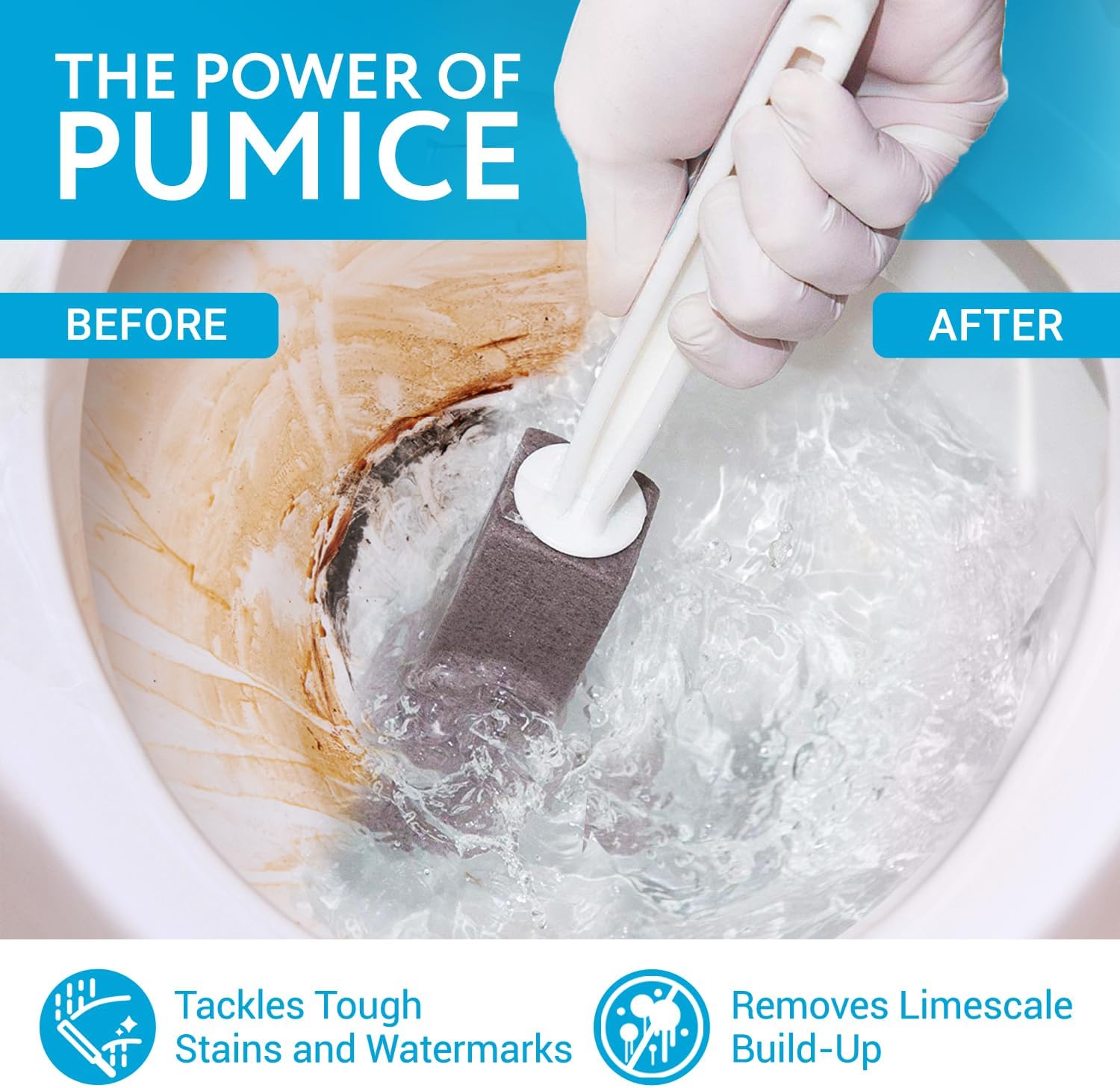 Impresa 2 Pack Pumice Stones with Long Handle 1