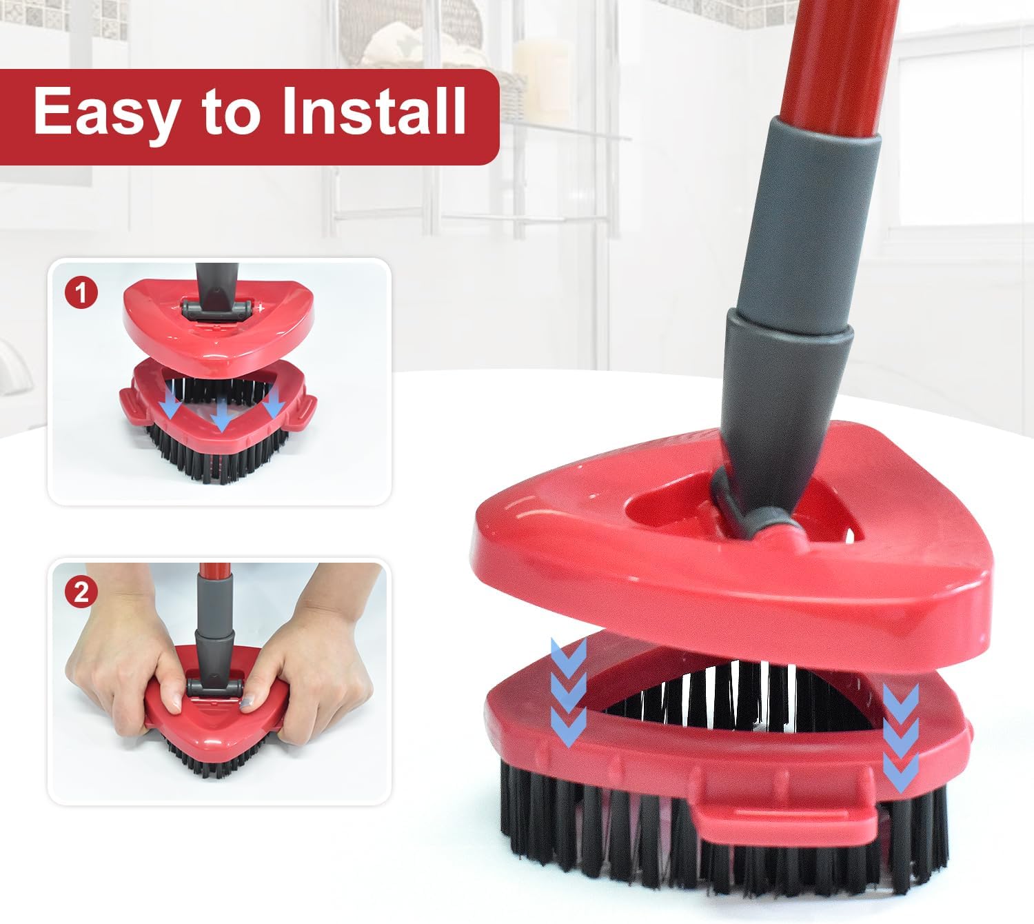 Ocedar RinseClean 2-Tank Mop Base Scrub Brush Replacement Head