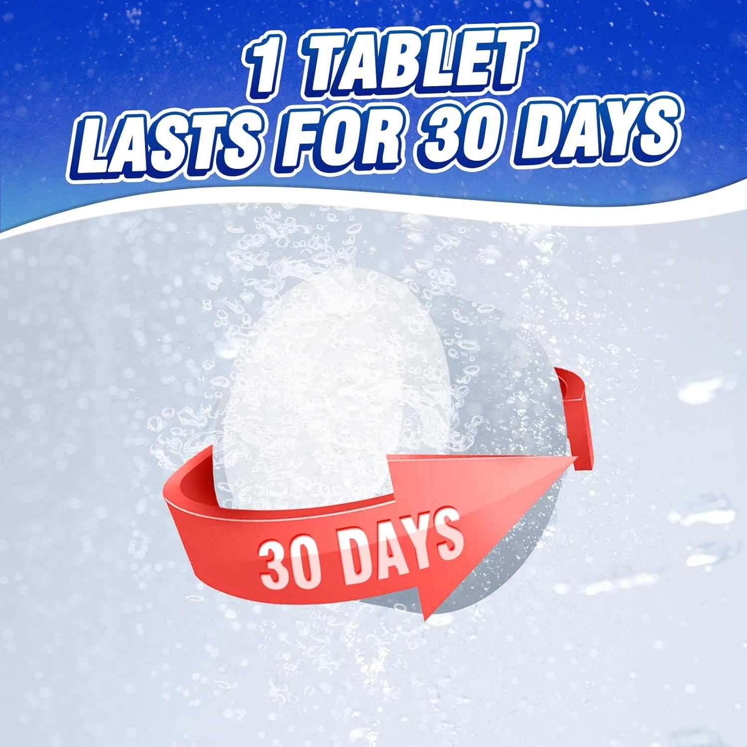Vacplus Toilet Bowl Cleaners 12-Pack Sustained-Release Bleach Tablets