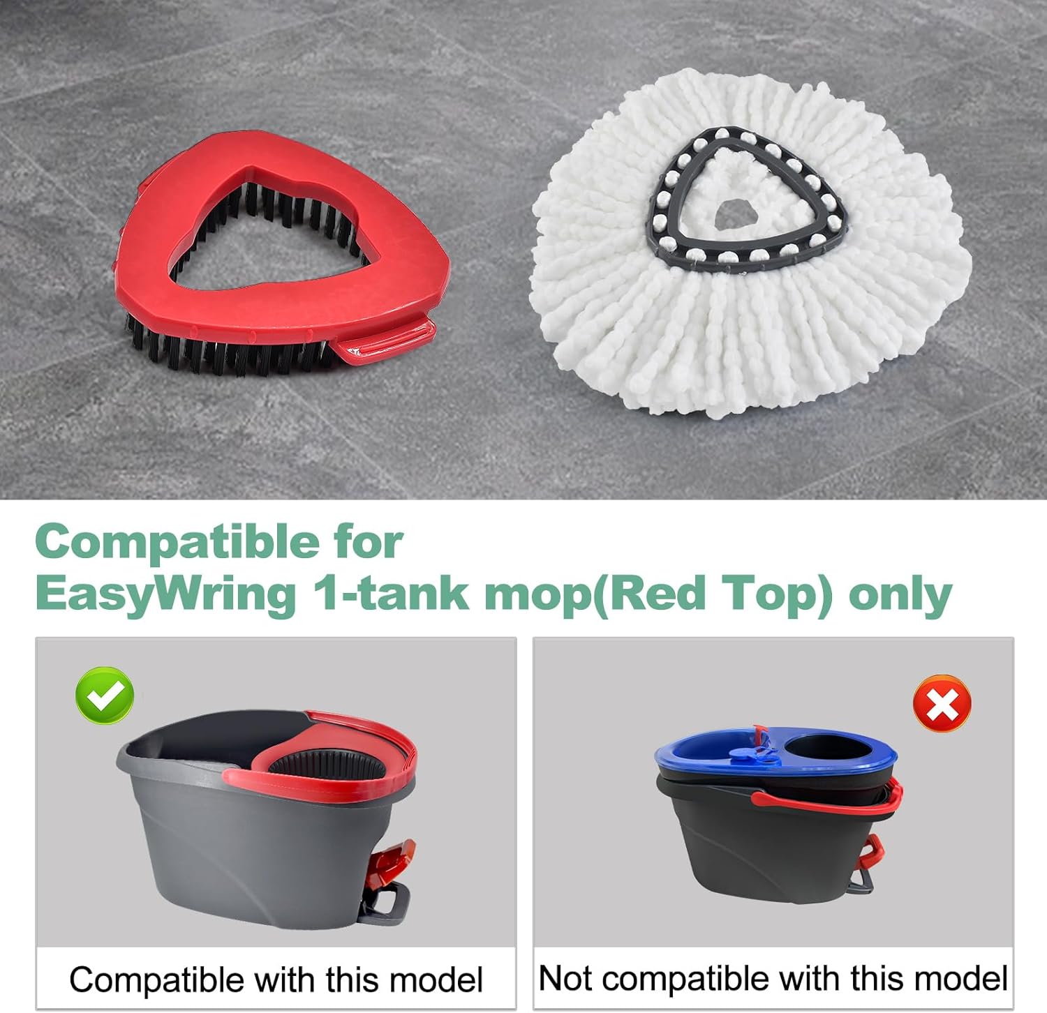 Uoiispet O-Cedar Spin Mop Replacement Heads 3-Pack Set