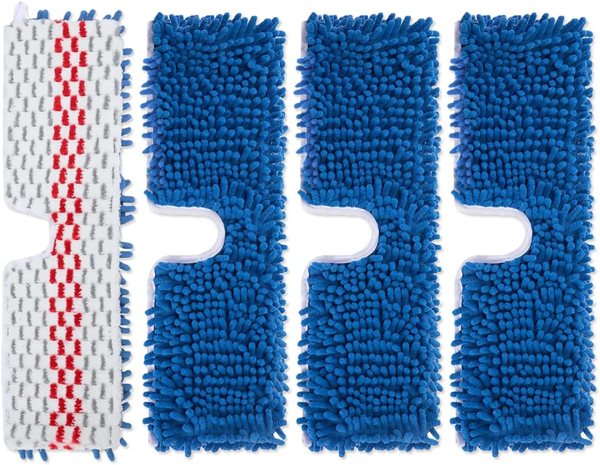 Diteje 4 Pack Replacement Mop Pads Washable Refill Heads