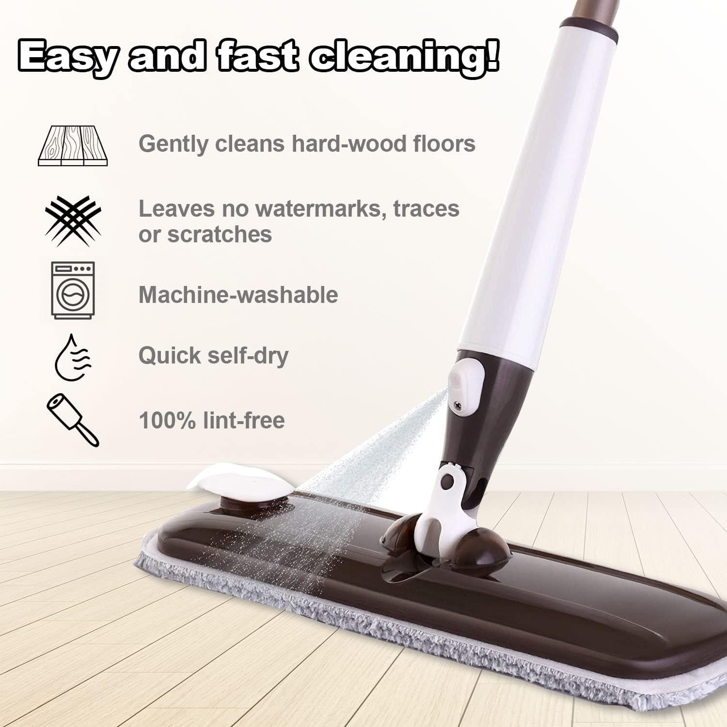 Replacement Microfiber Mop Heads Set of 2 2 Packs