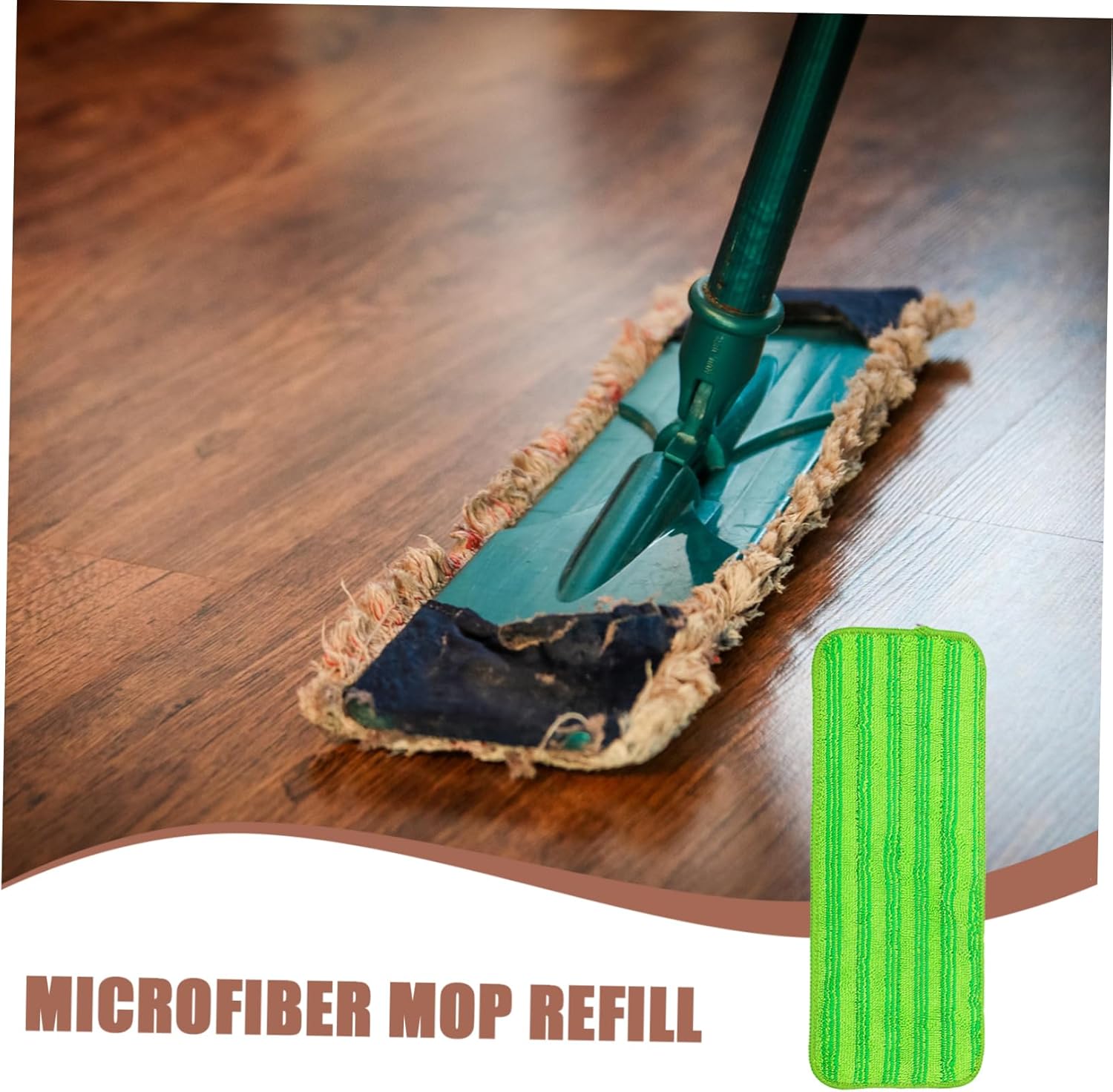 3pcs Thickened Microfiber Mop Refill Pads Reusable