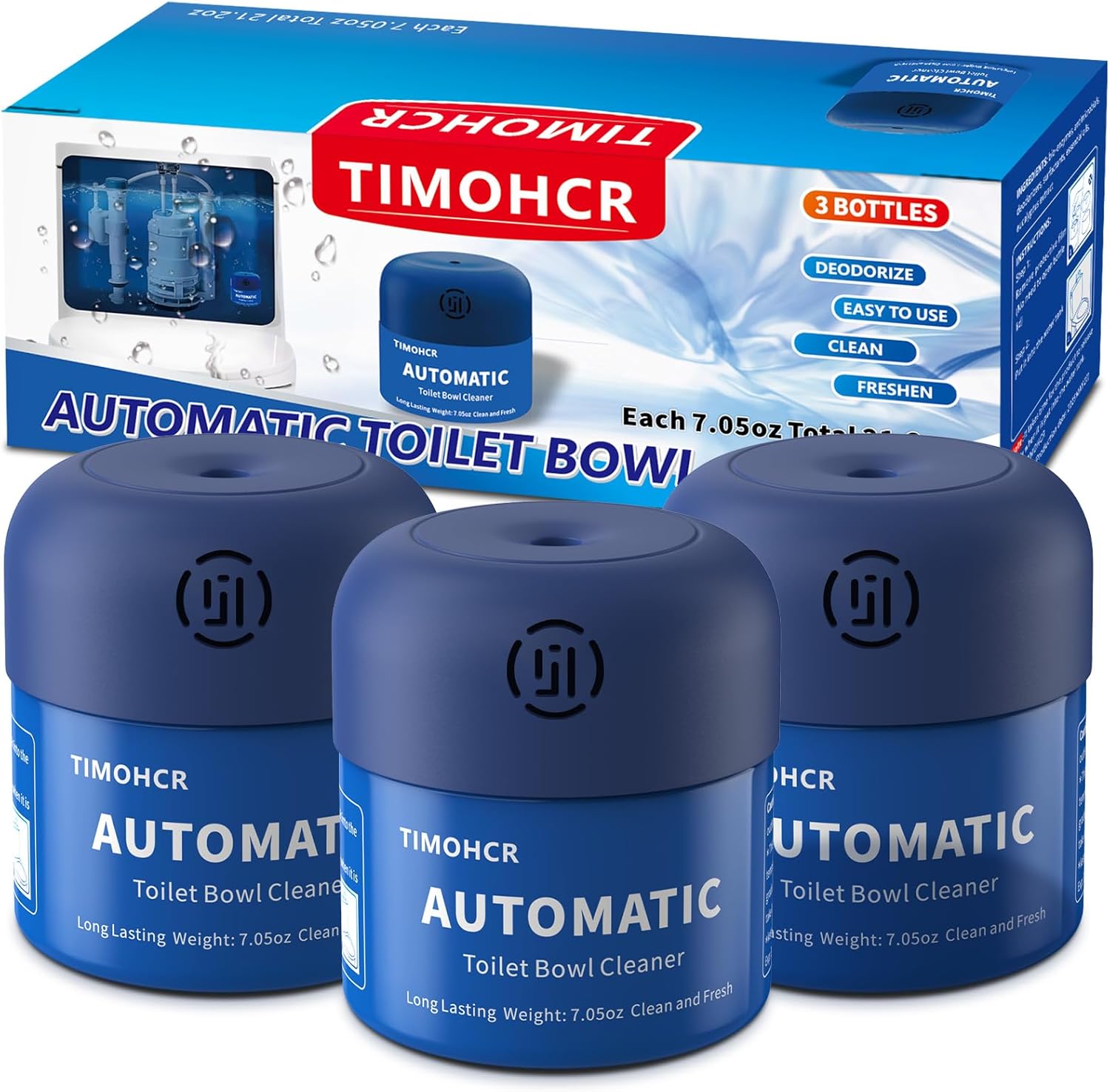 TIMOHCR Toilet Bowl Tablets with Light Lemon Scent