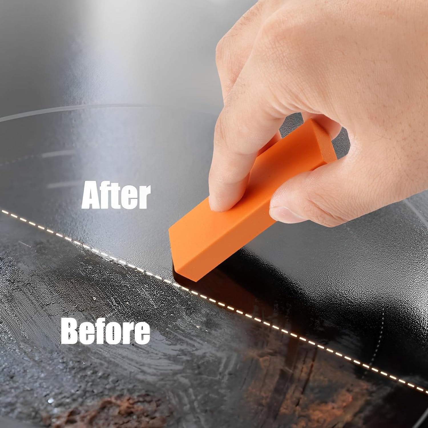 8Pcs Stainless Steel Decontamination Eraser for Kitchen Bathroom and More