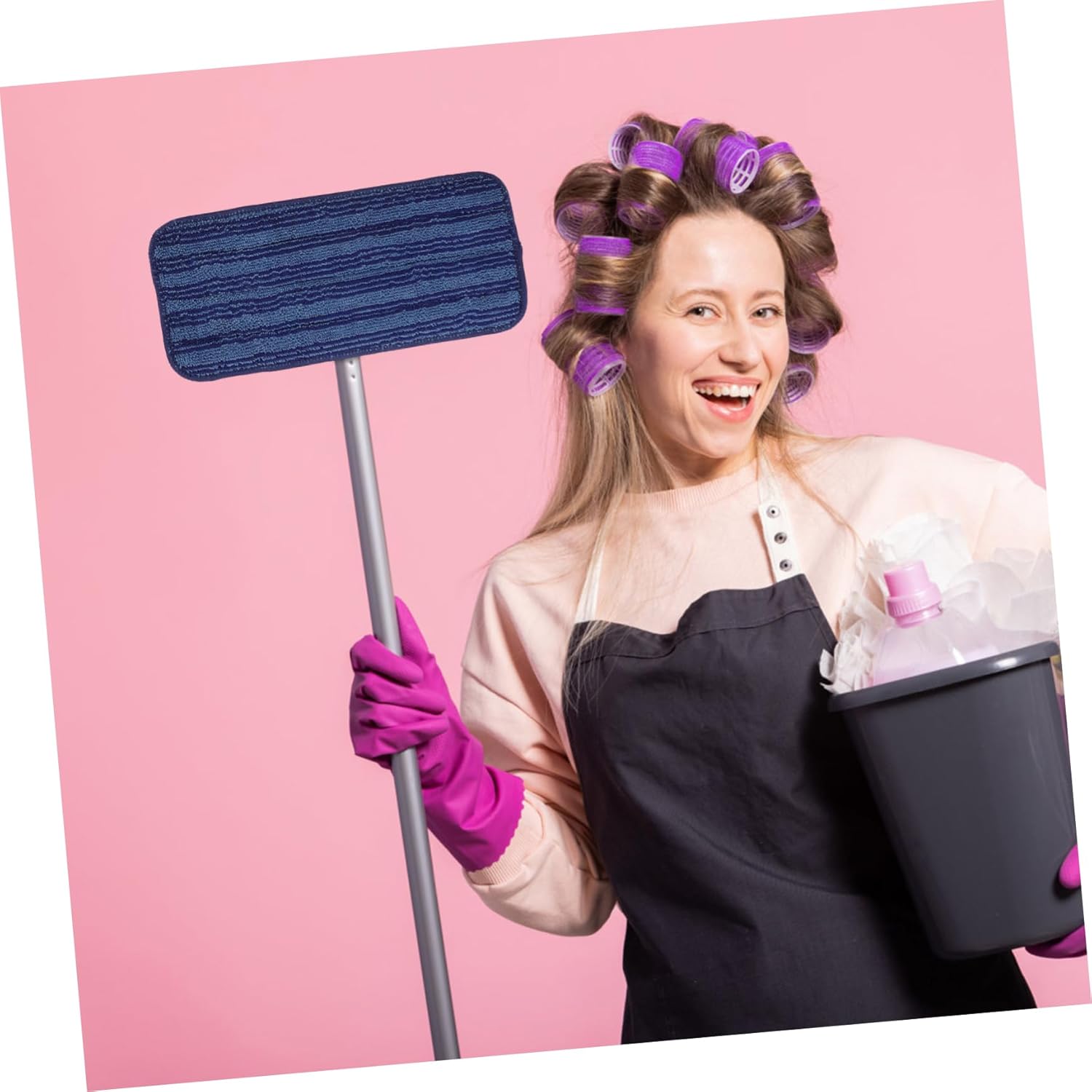 CALLARON Reusable Microfiber Mop Pads - Dry and Wet Cleaning