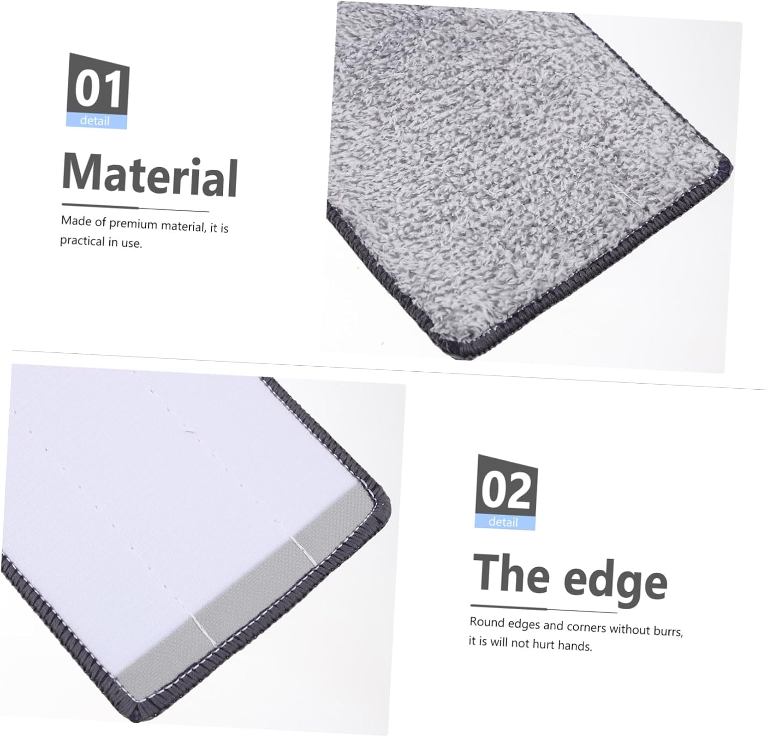 10pcs Reusable Microfiber Mop Pads for Hardwood Tile and Other Surfaces