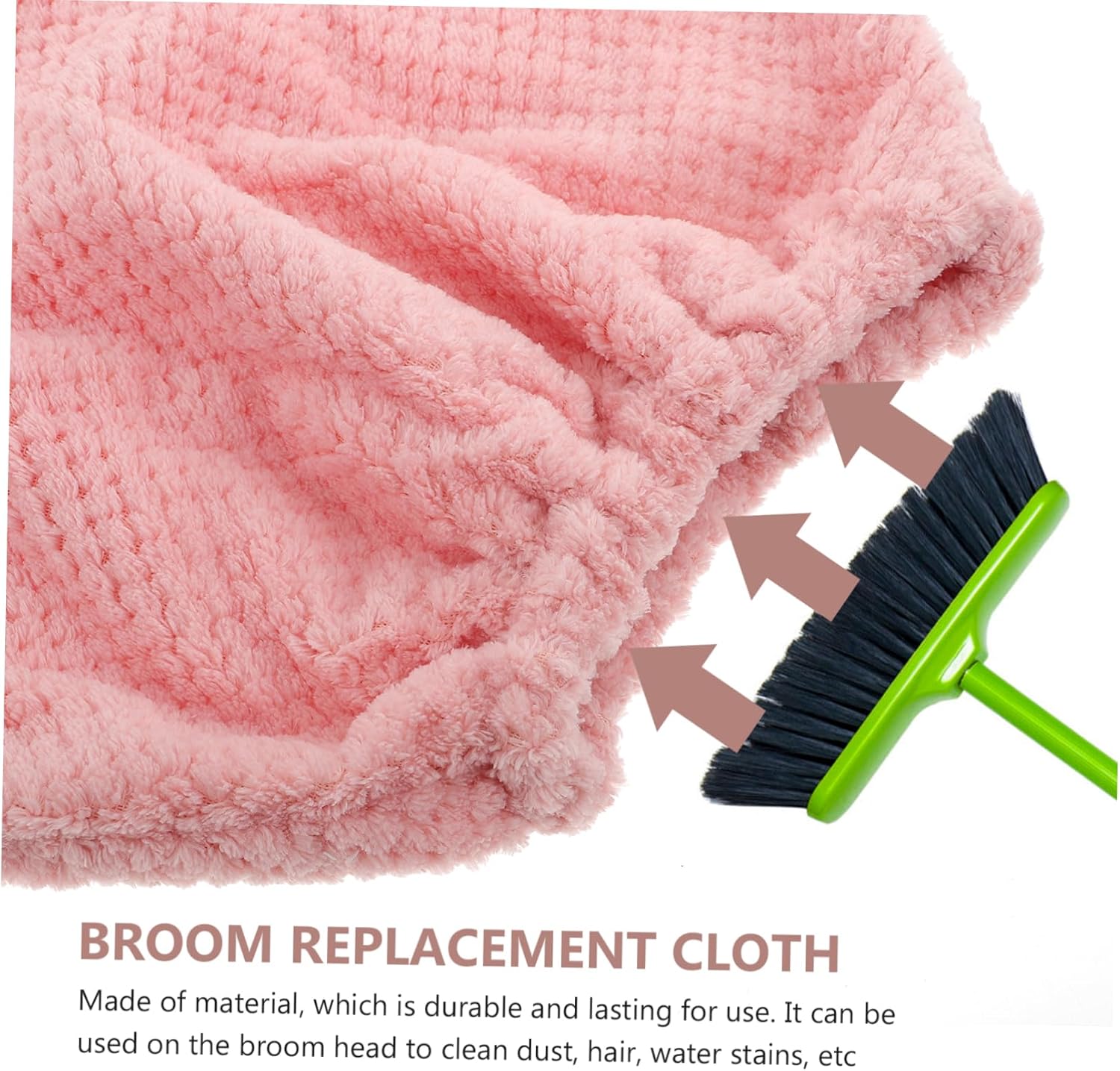 2pcs Flannel Broom Cloth Cover for Efficient Cleaning 1
