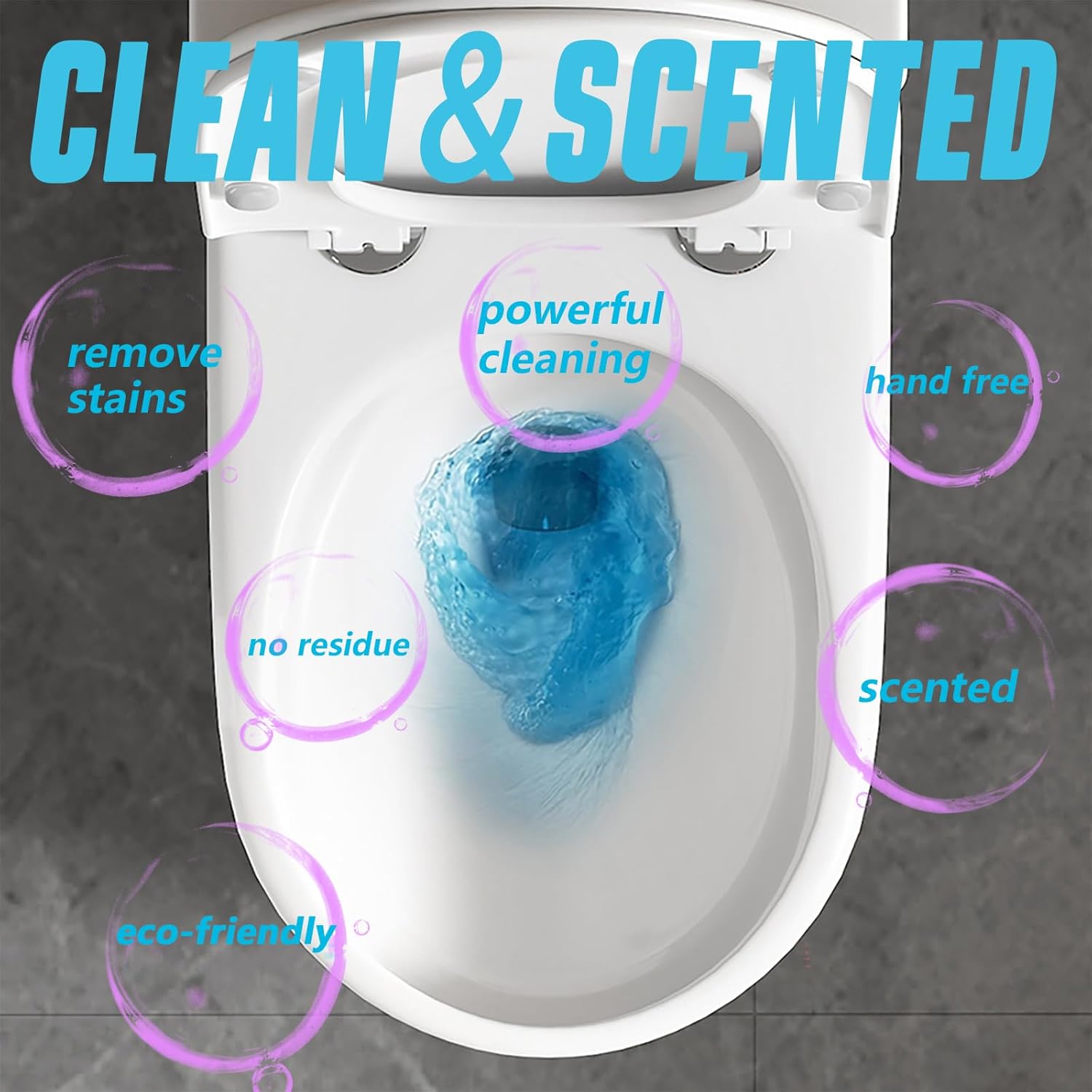 MMIOFANT Toilet Cleaner Tablets in Bottle 2 Pack