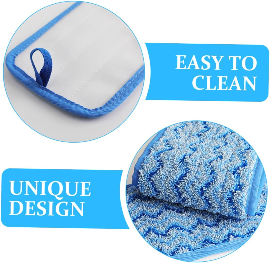 PACKOVE 3pcs Washable Mop Head Refills for Tile and Marble Cleaning