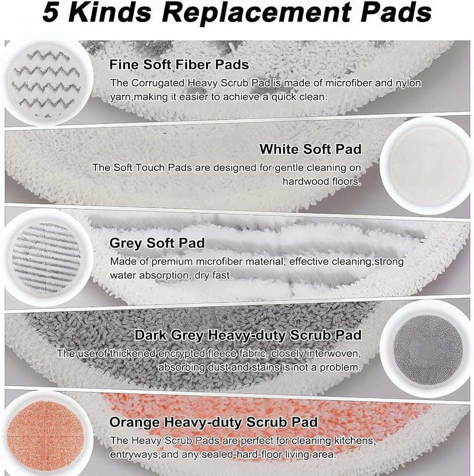 Sgizoku Spin Wave Replacement Mop Pads for Bissell 2039 2124 2307 etc