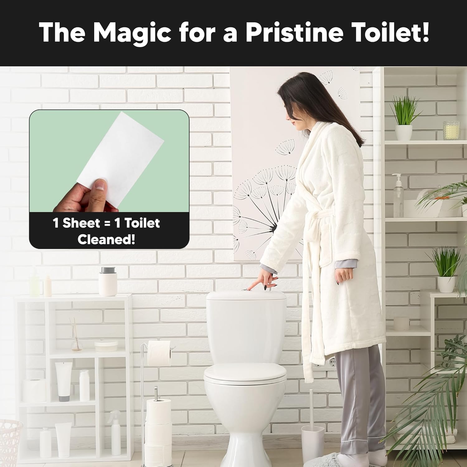 Lucent Globe Toilet Cleaning Sheets - Eucalyptus Fresh Septic Safe