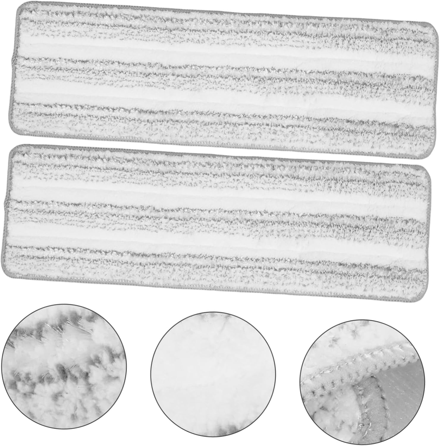 2pcs Reusable Flat Mop Refill Pads for Hardwood and Tile Floors