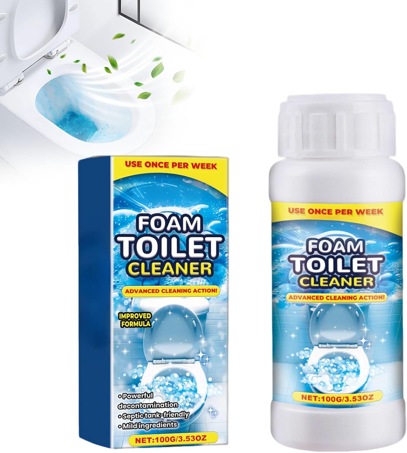 Eadwe Foam Toilet Cleaner Non-Toxic Septic Safe