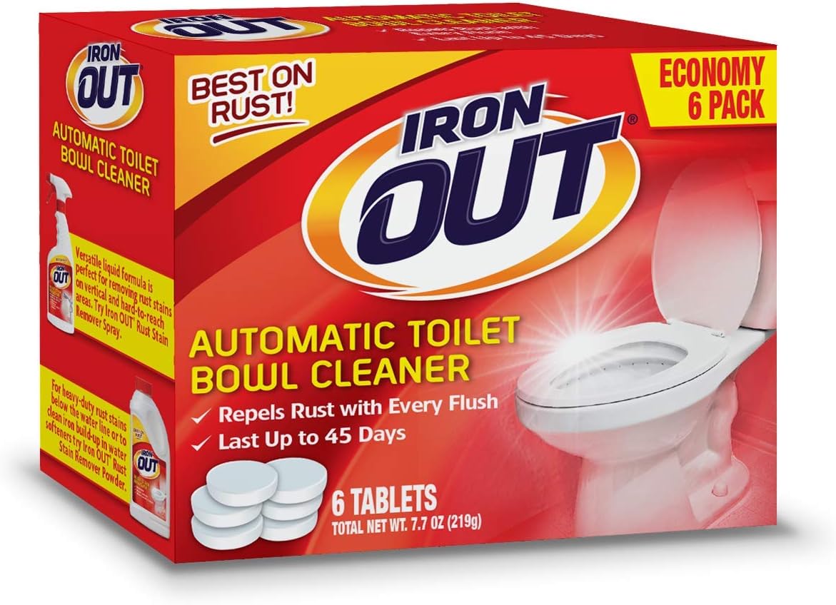 IRON OUT Automatic Toilet Bowl Cleaner Tablets 12 Tablets