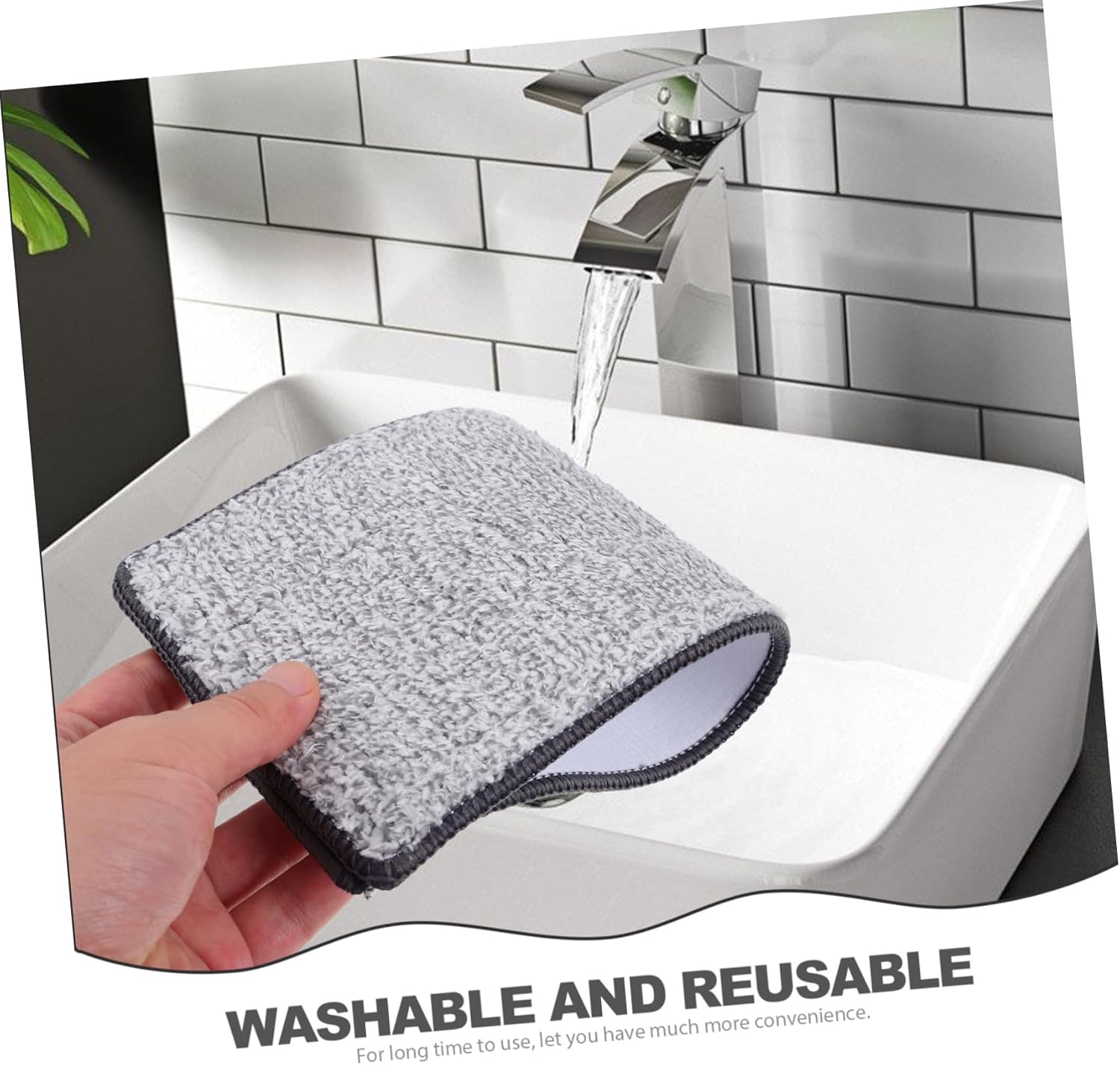 10pcs Reusable Microfiber Mop Pads for Hardwood Tile and Other Surfaces