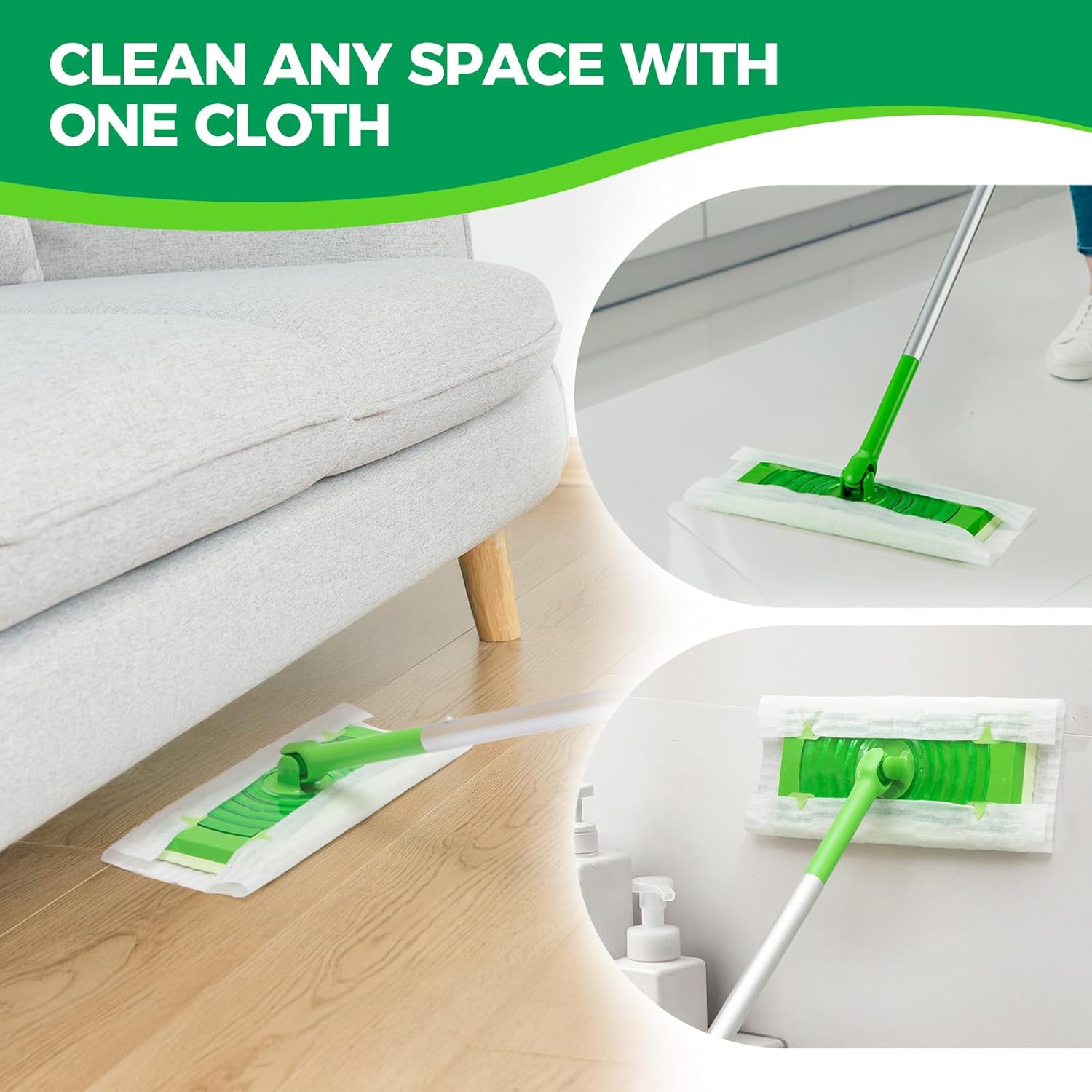 Dry Sweeping Cloths Mop Refills for Swiffer Standard Sweeper 150 Count