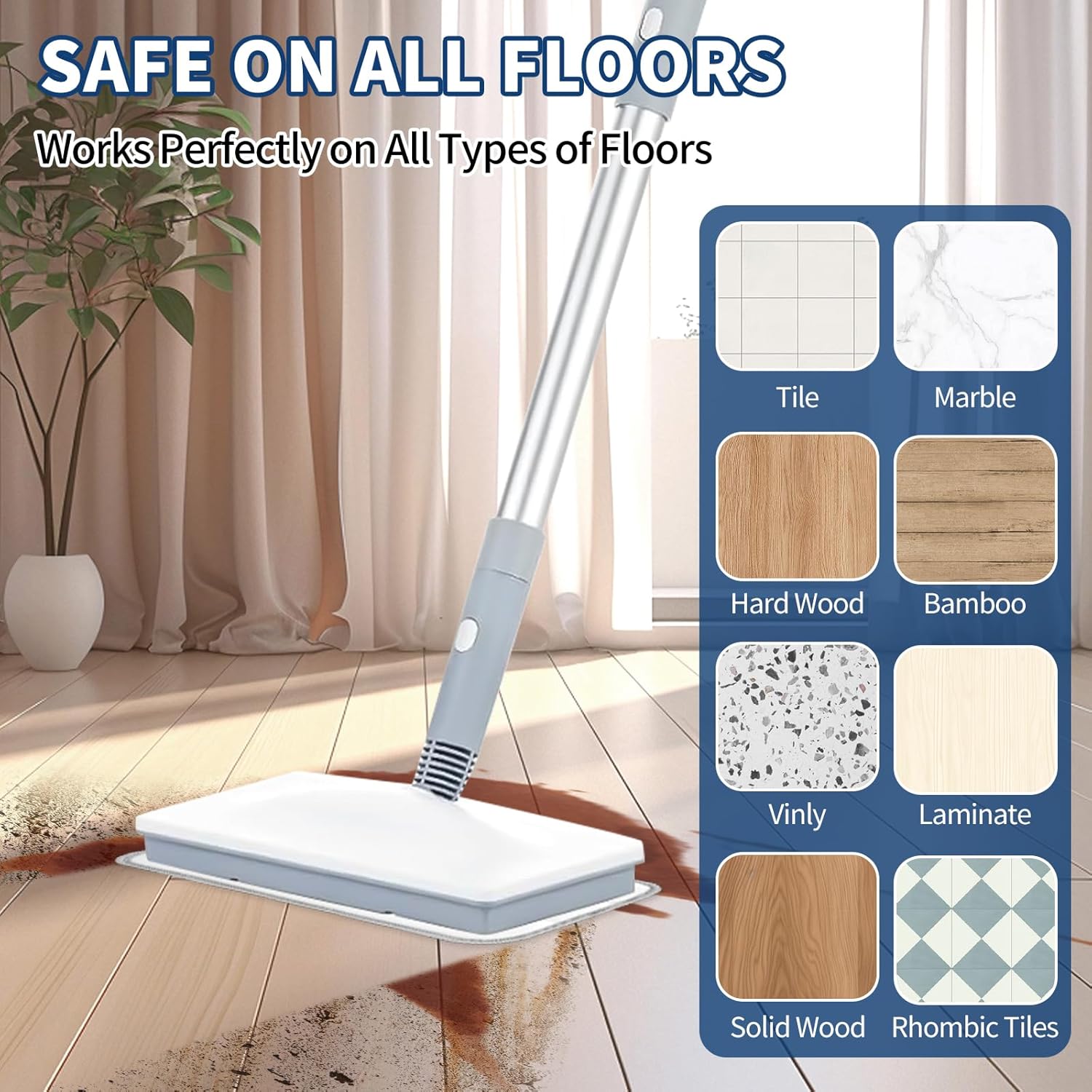 Yicotira Microfiber Steam Mop Pads - 4 Pack Reusable Replacement for Seyola FEPPO
