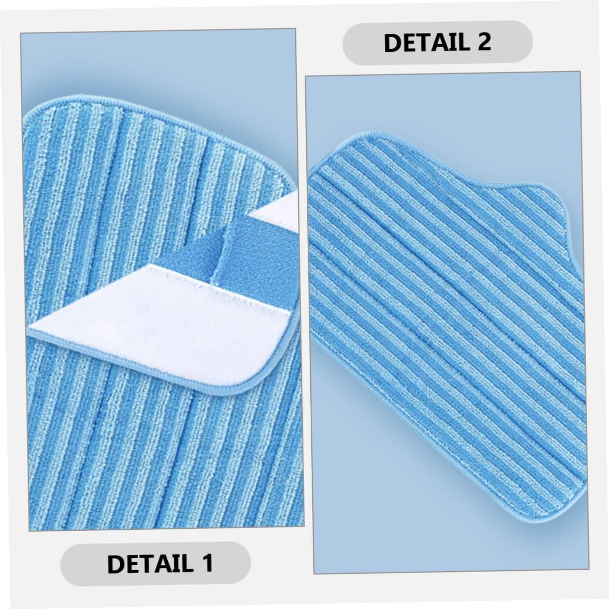 2PCS Fiber Mop Replacement Pads for Hardwood Floors