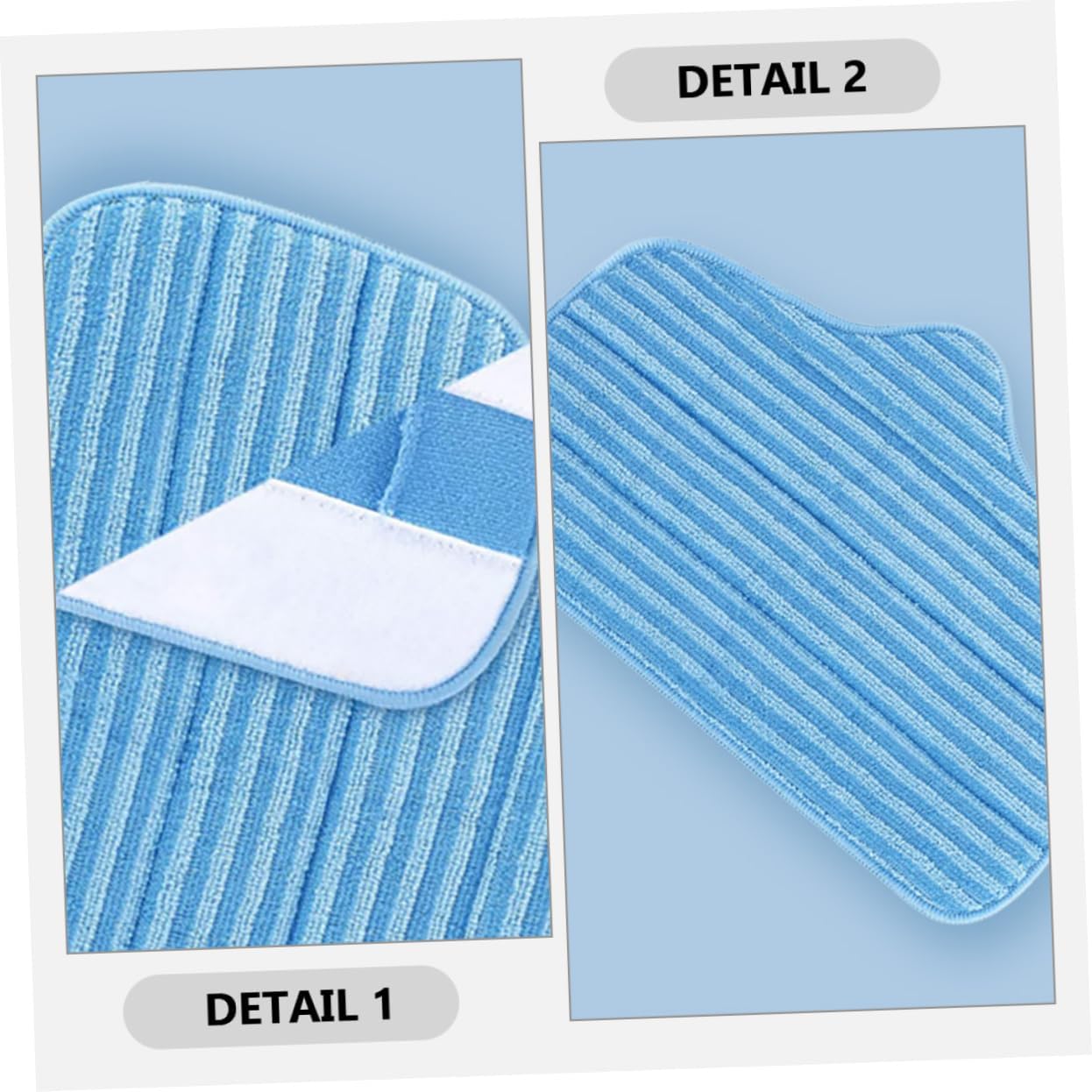 2pcs Microfiber Mop Pads Replacement for Efficient Floor Cleaning