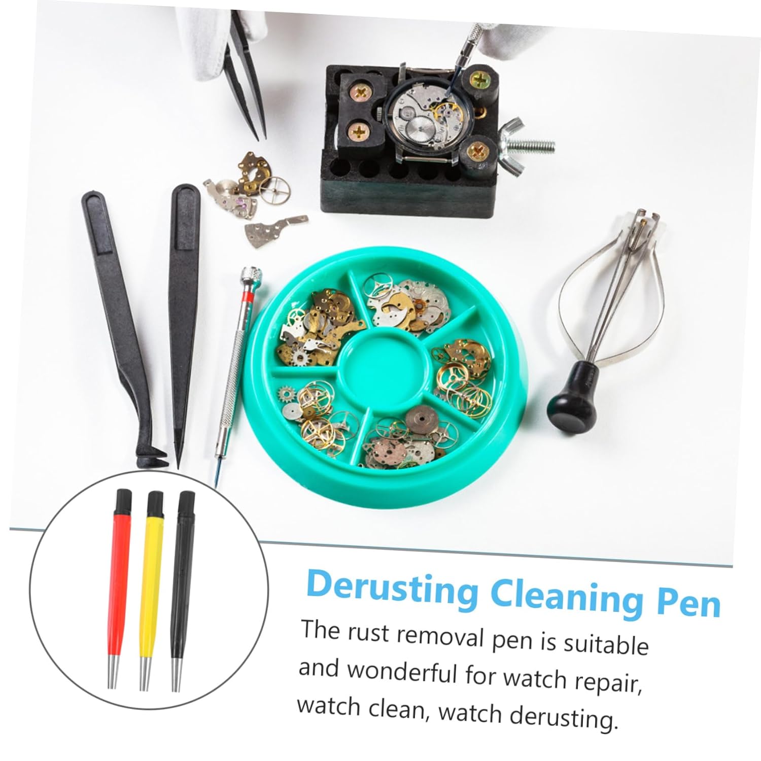 3pcs Heavy Duty Rust Remover Cleaning Pen for Watch Repair