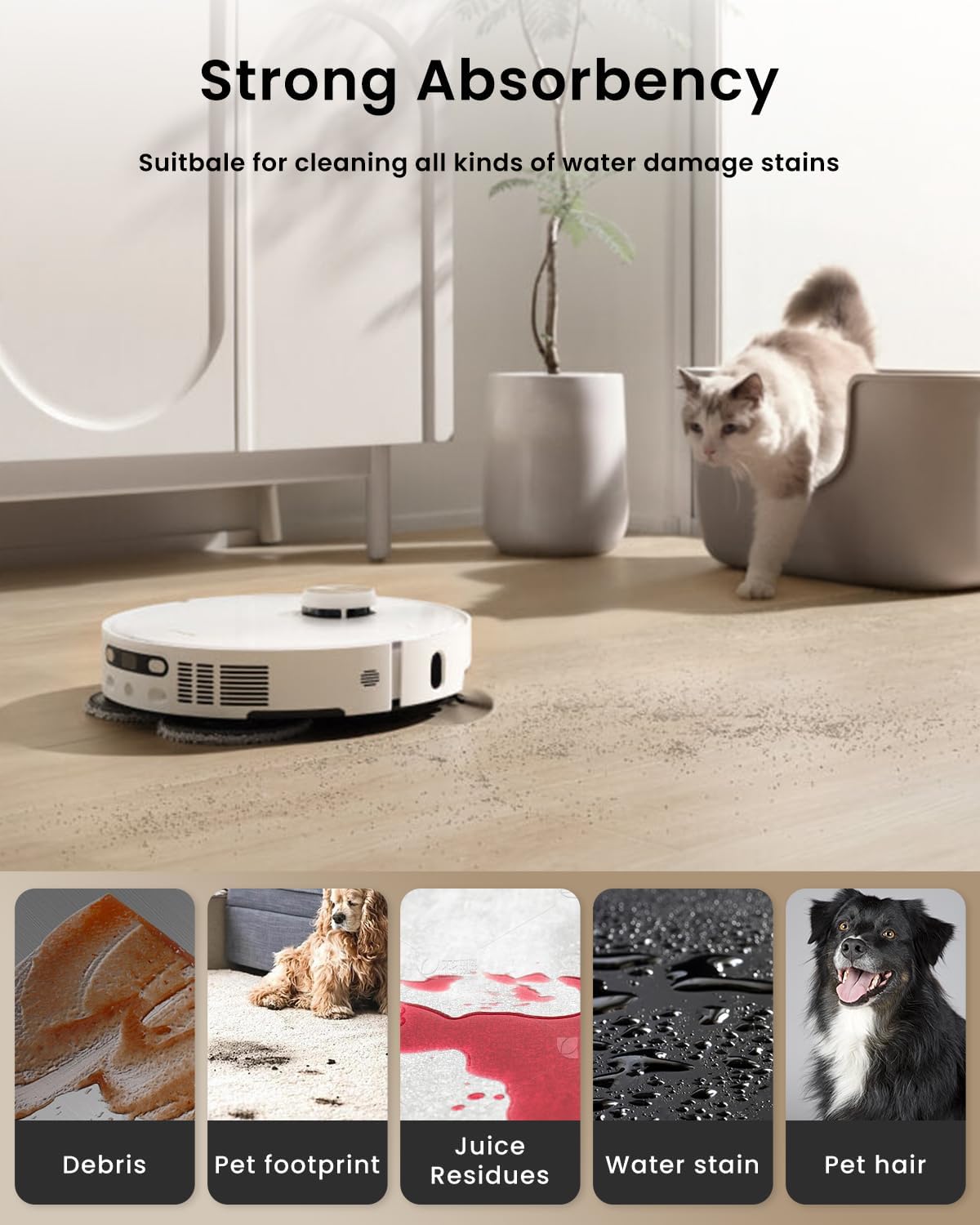 Rrochio Replacement Mop Pads for Dreame Vacuums