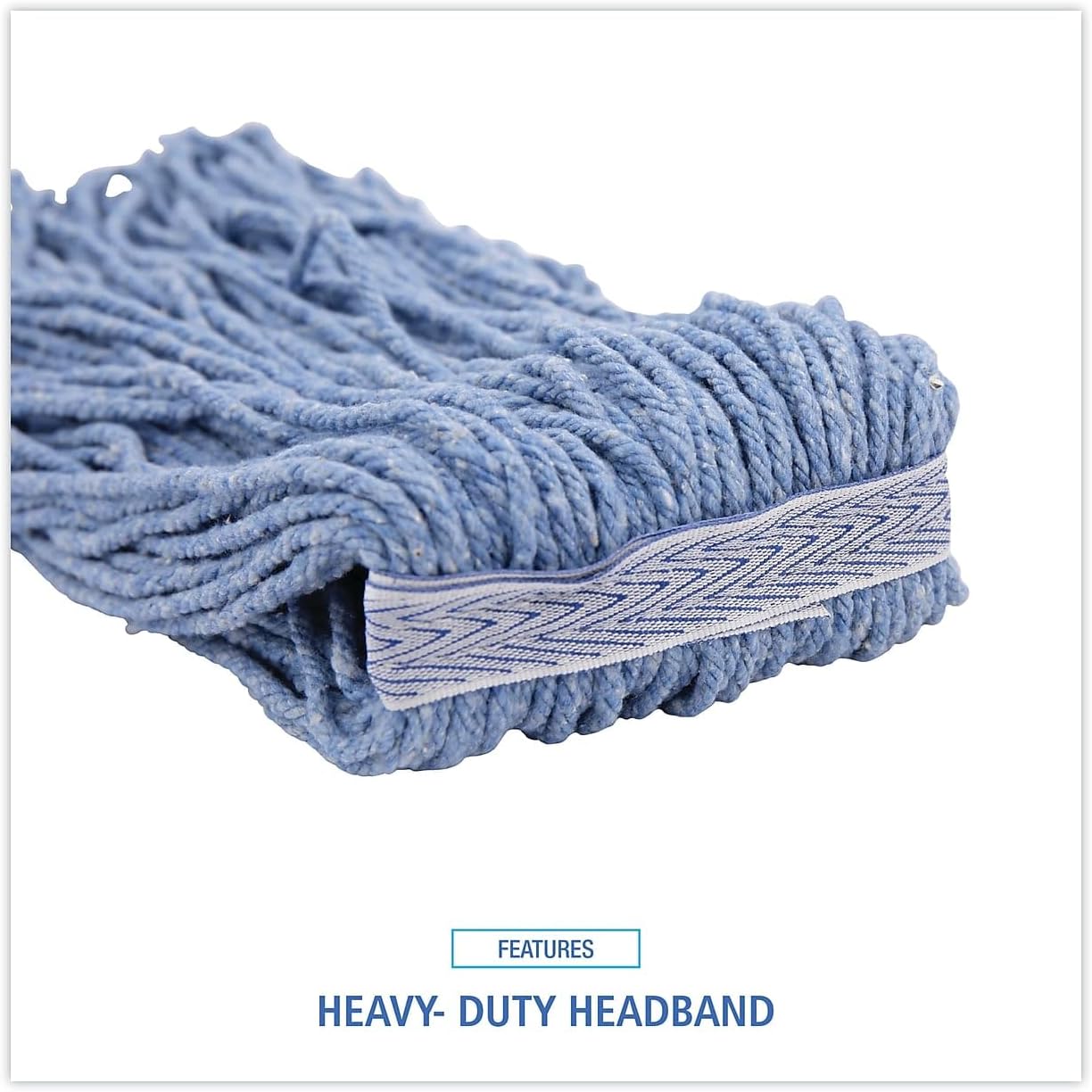 Boardwalk BWK2020B Mop Head No 20 Cut-End Blue