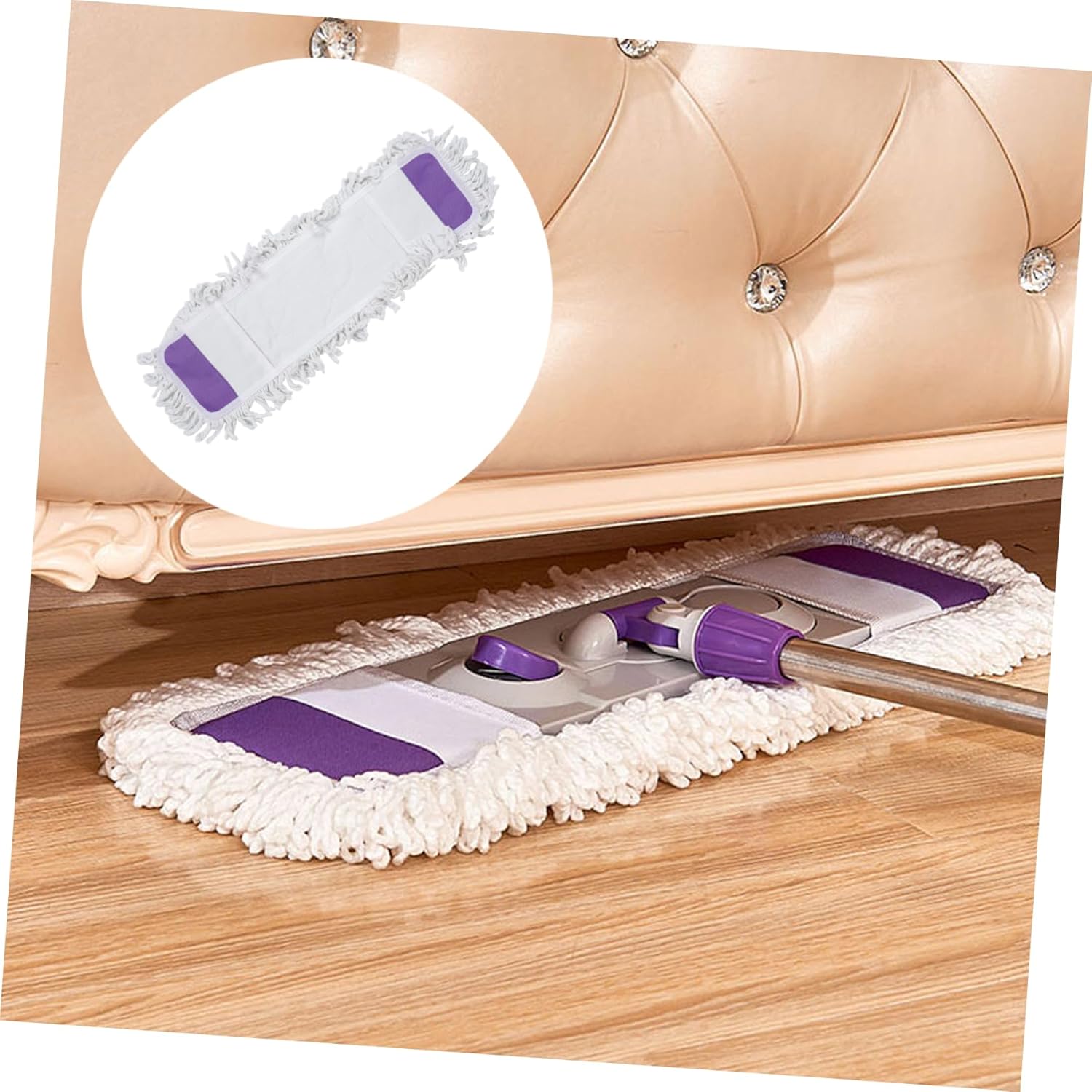 Minkissy Reusable Microfiber Mop Pads for Floor Cleaning