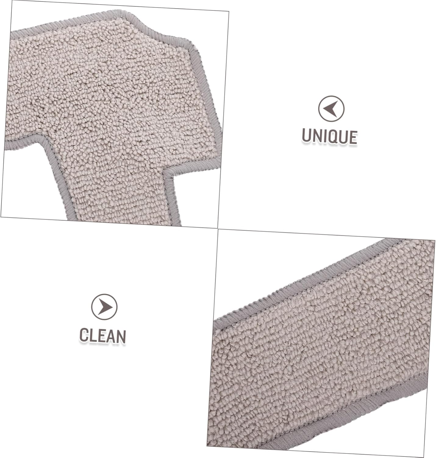4Pcs Washable Window Mop Cloths for Robots and Offices