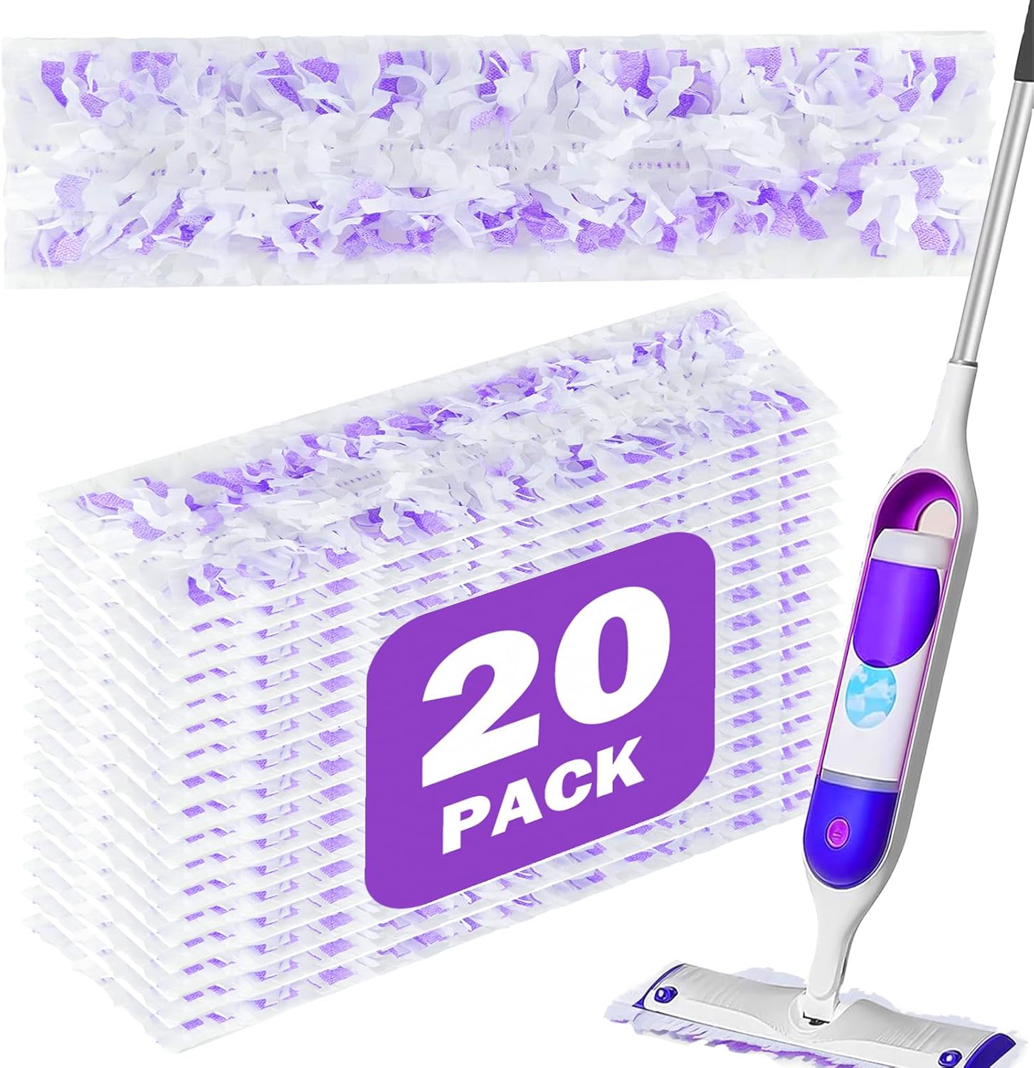 Disposable Power Mop Pads Refills for Swiffer PowerMop 20 Count