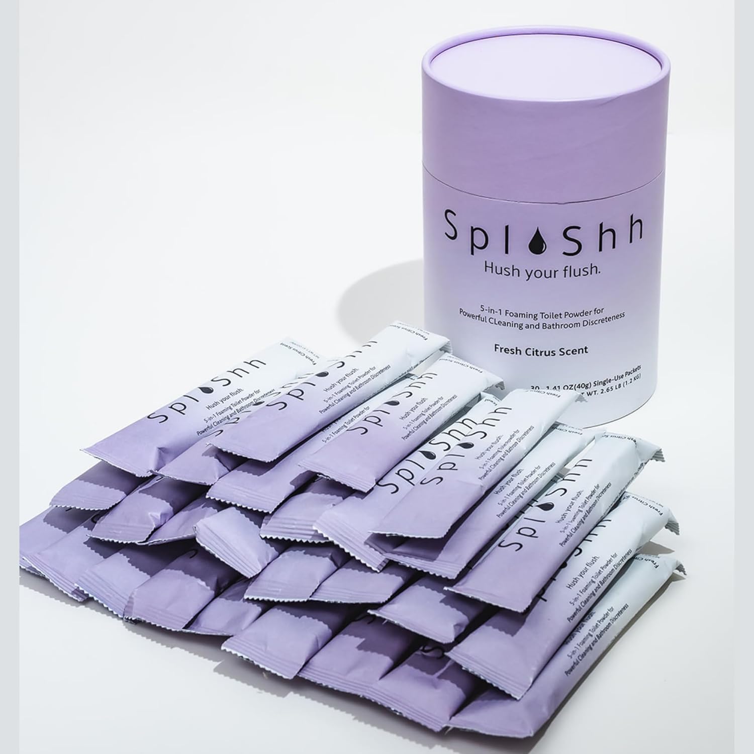 SplaShh 5 in 1 Toilet Bowl Cleaner 30 Powder Packets