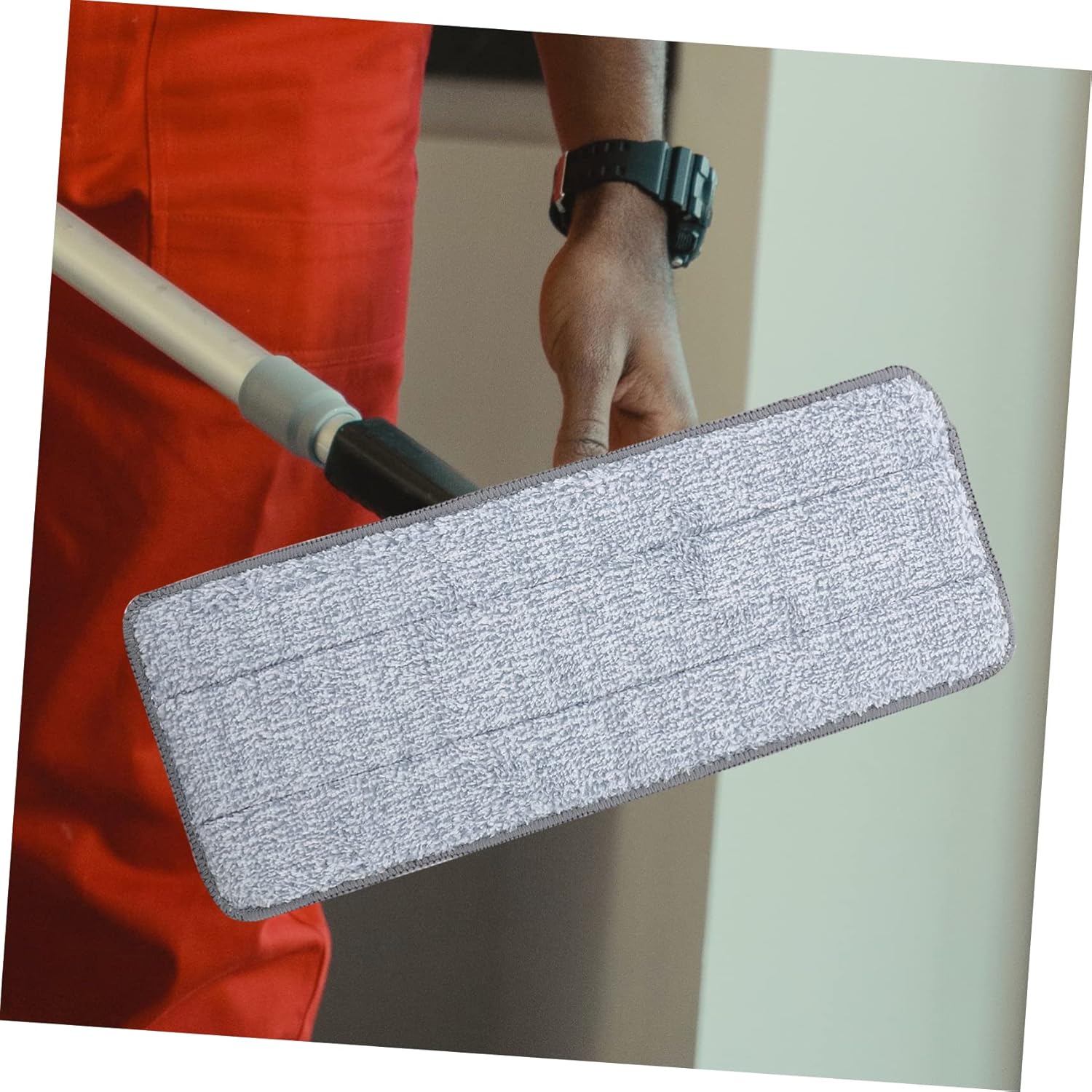 2 Pack Minkissy Mop Pads Reusable Floor Cleaning Mop Heads