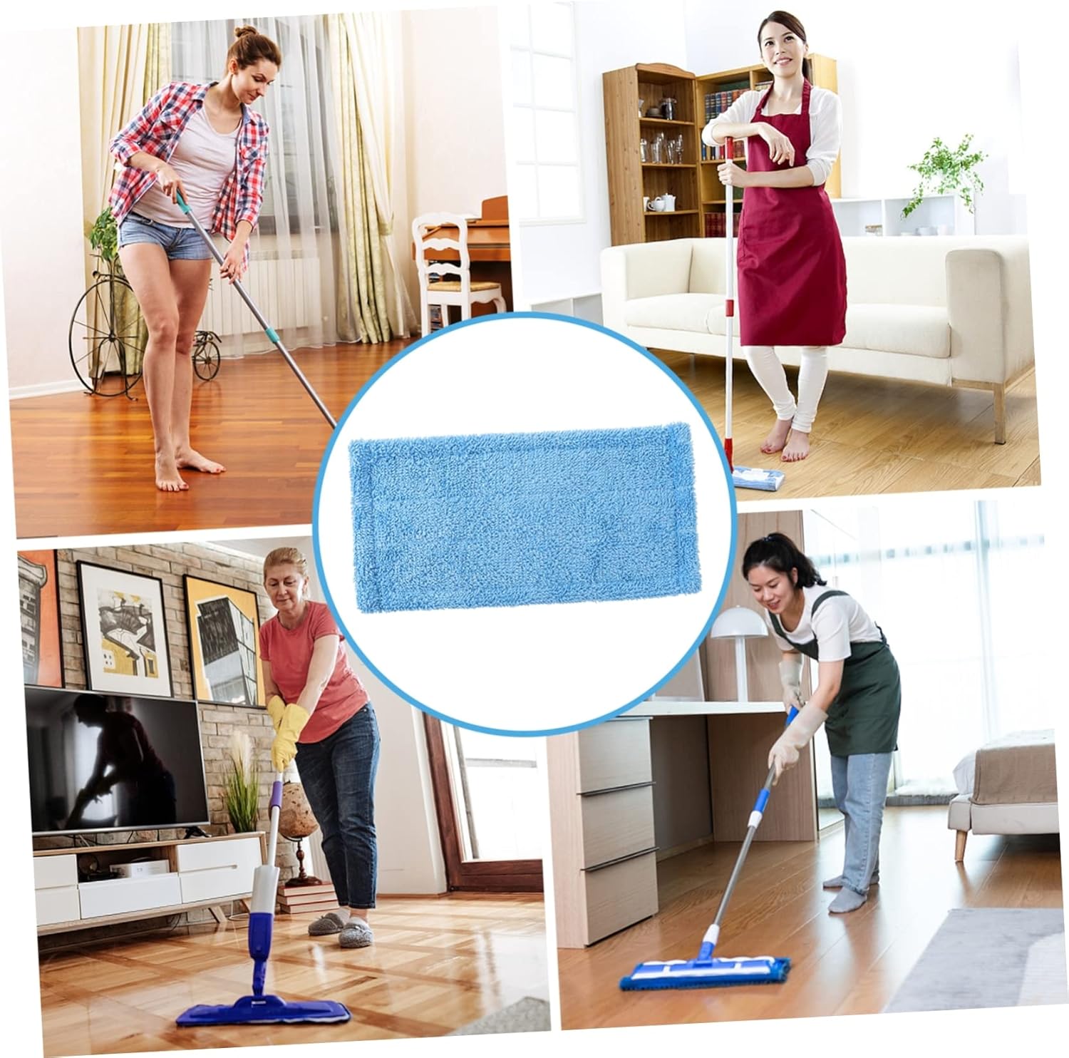 PACKOVE Microfiber Mop Head Replacement for Floor Cleaning