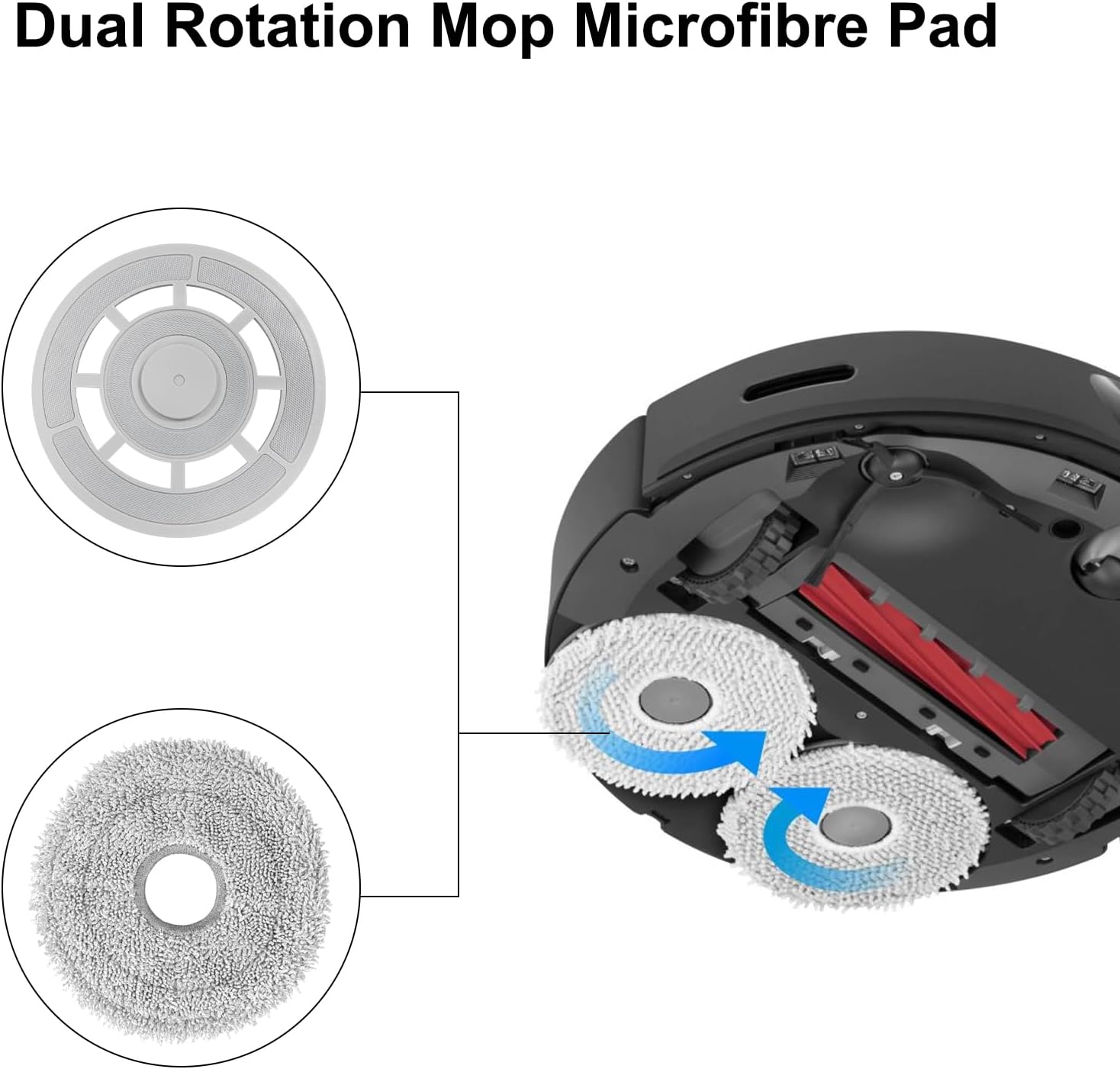 Fixbetter Replacement Mop Cloths for Roborock Qrevo