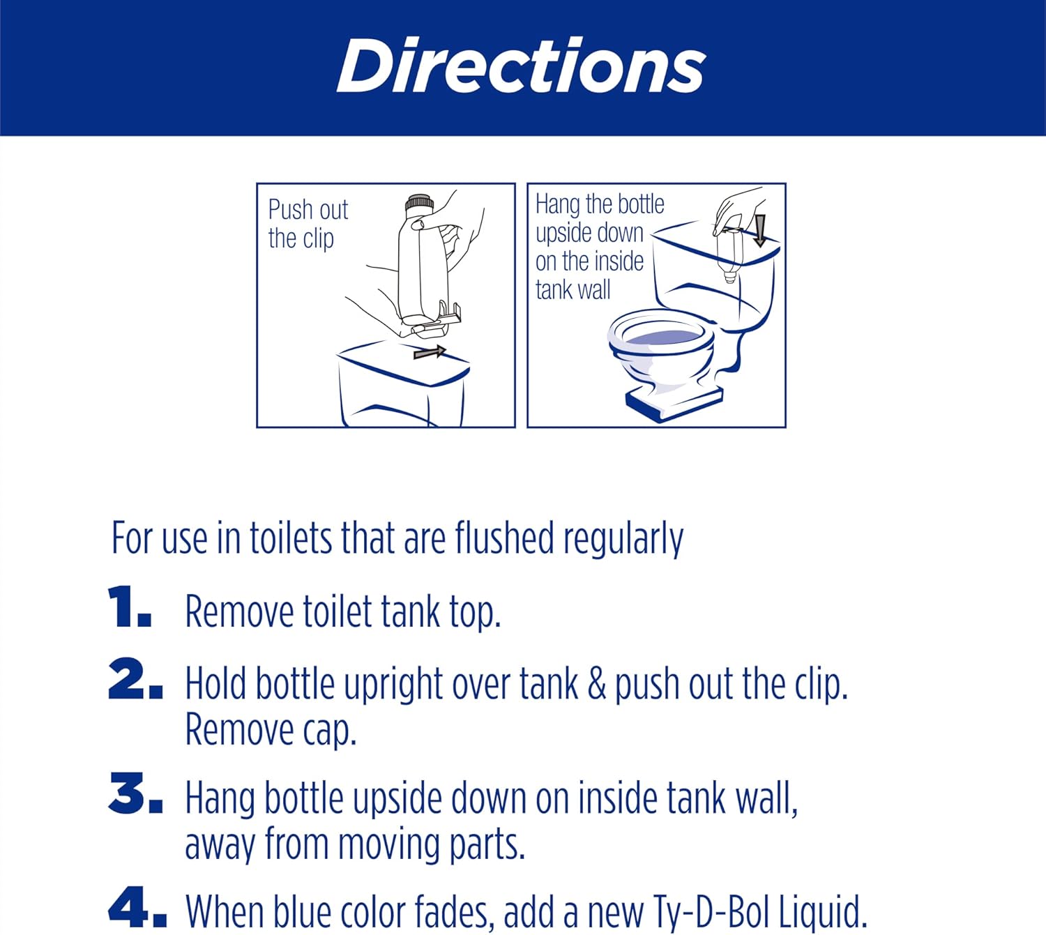 Ty-D-Bol Toilet Bowl Cleaner with Deodorizing Action