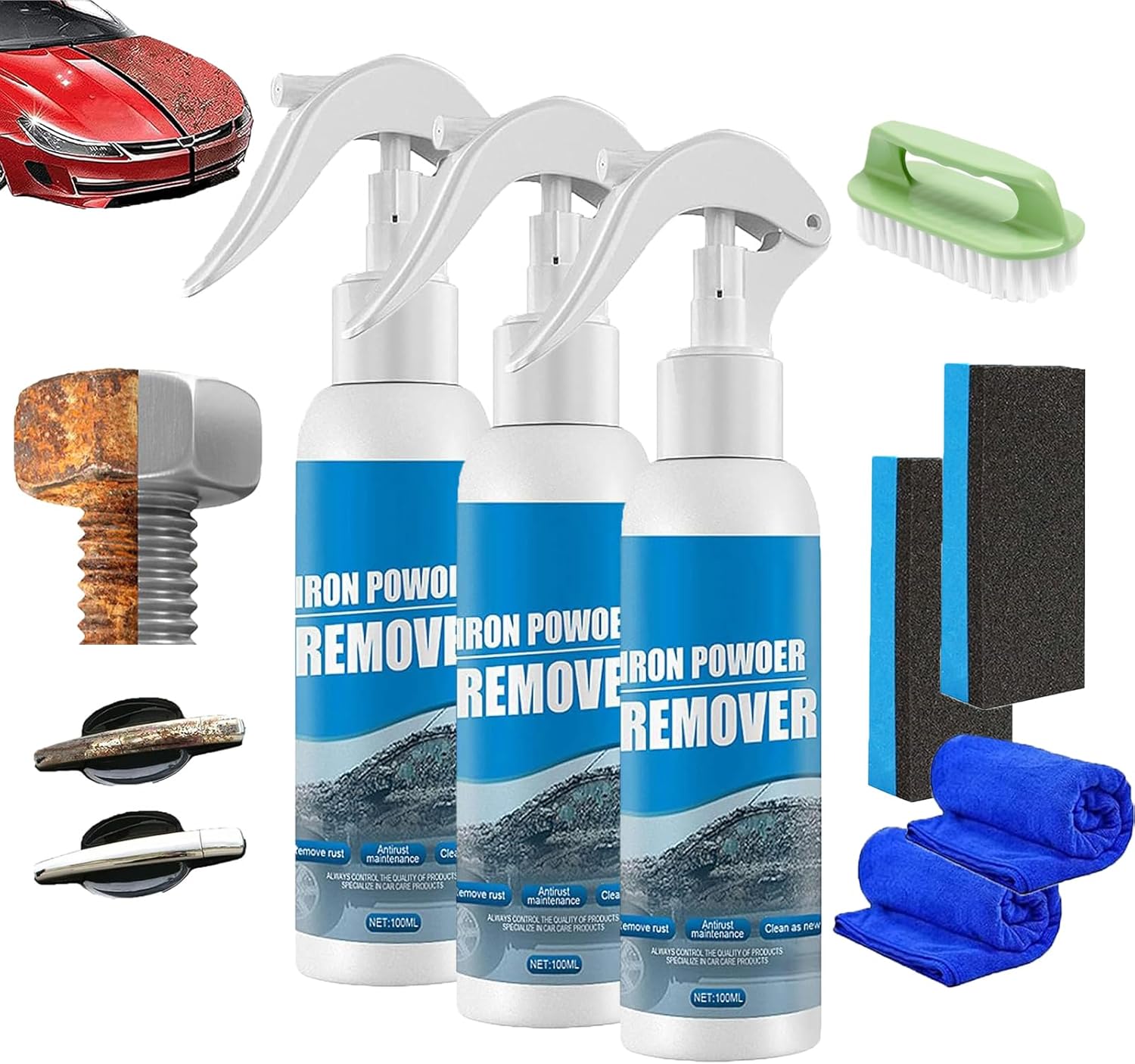 Rust Remover Spray 3pcs 100ml Multi Purpose