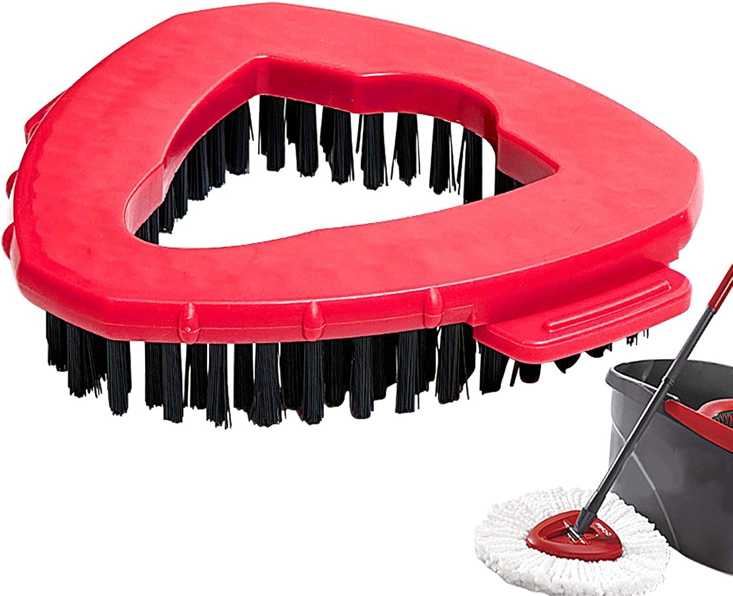Rotating Scrub Brush Head for Mop 180-Degree Swivel Replacement