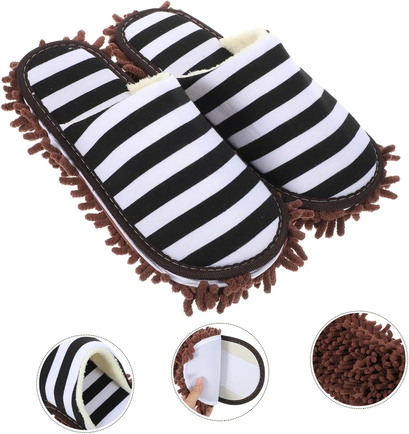 Ipetboom Washable Dust Mop Slippers for Easy Cleaning