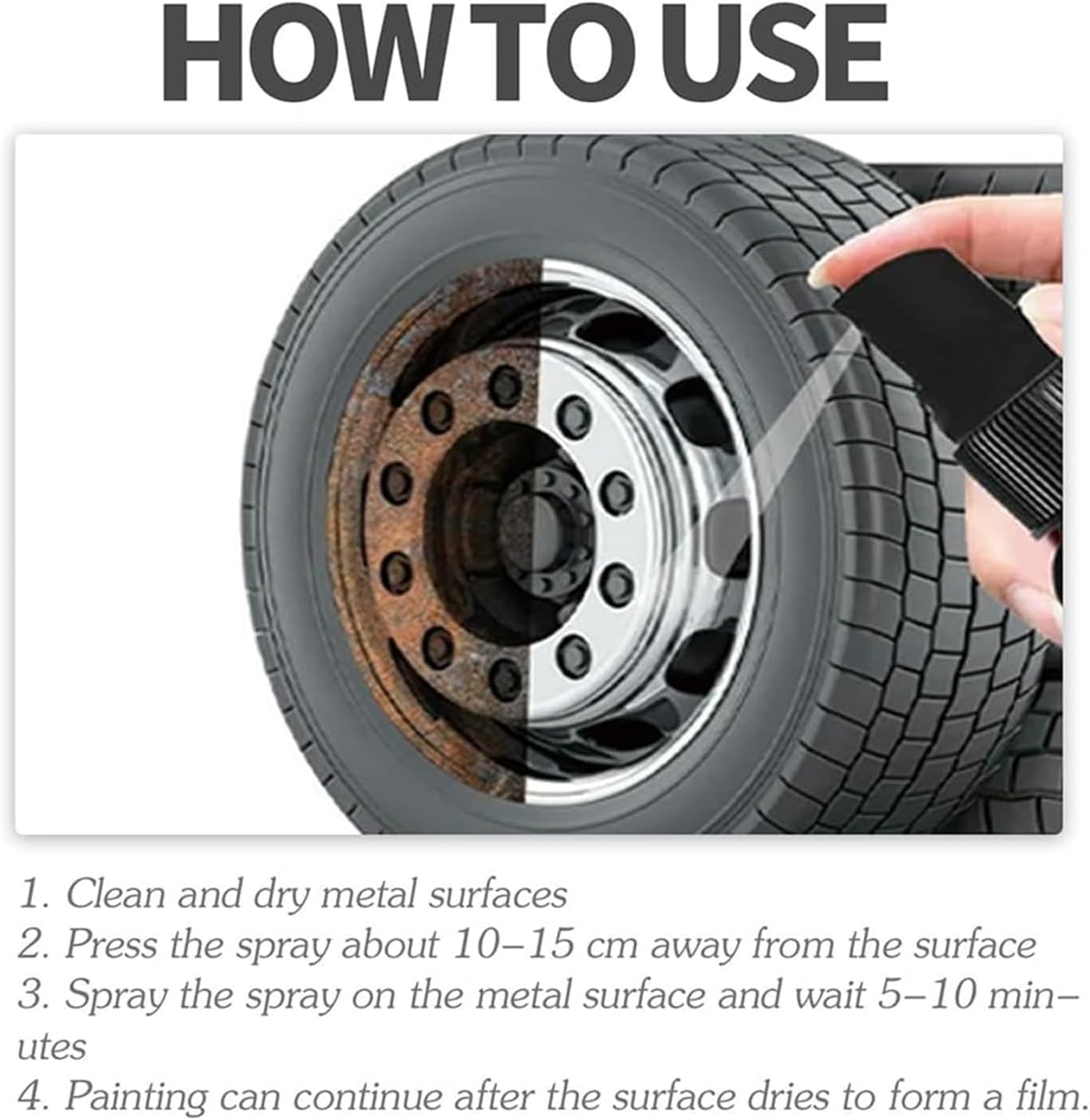 Starstartree Heavy-Duty Metal Rust Remover Spray 1