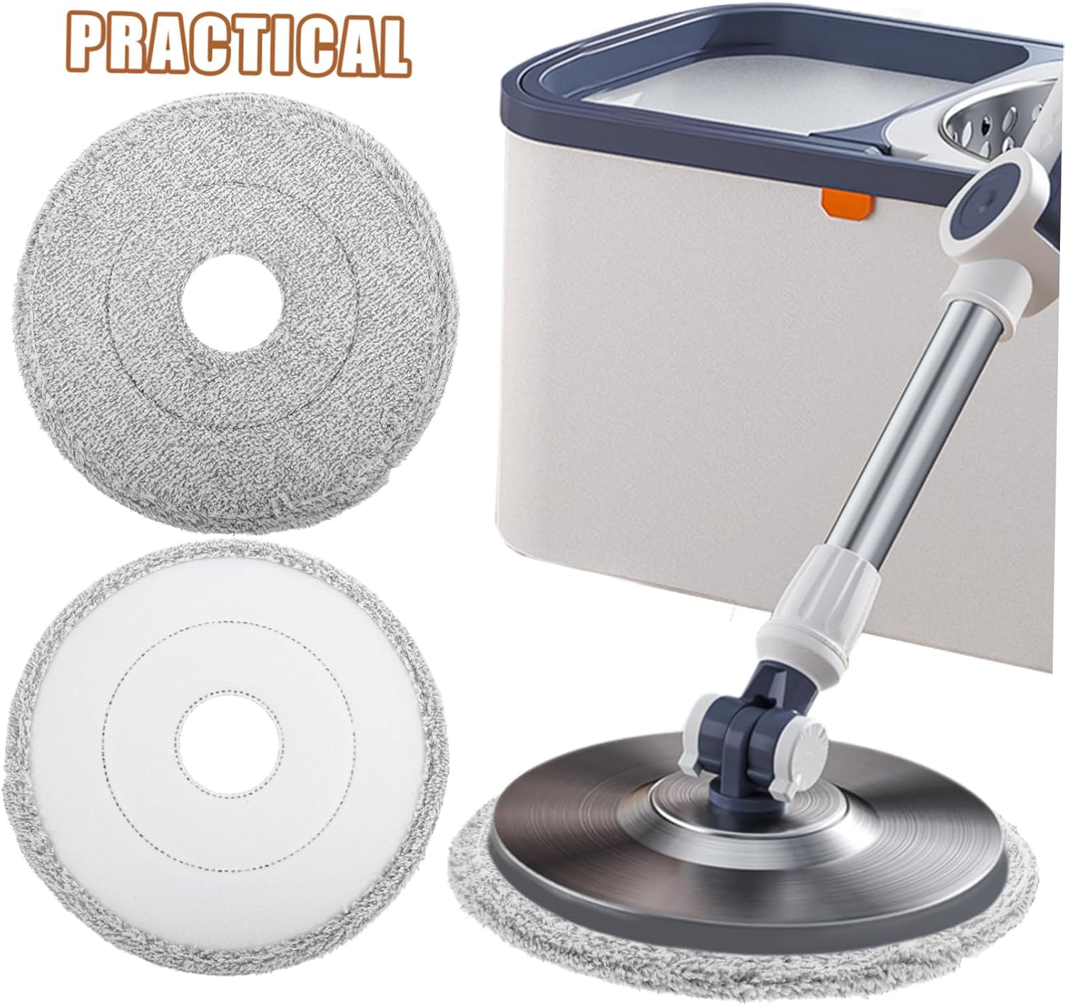 CALLARON 3Pcs Cotton Rotation Mop Refills