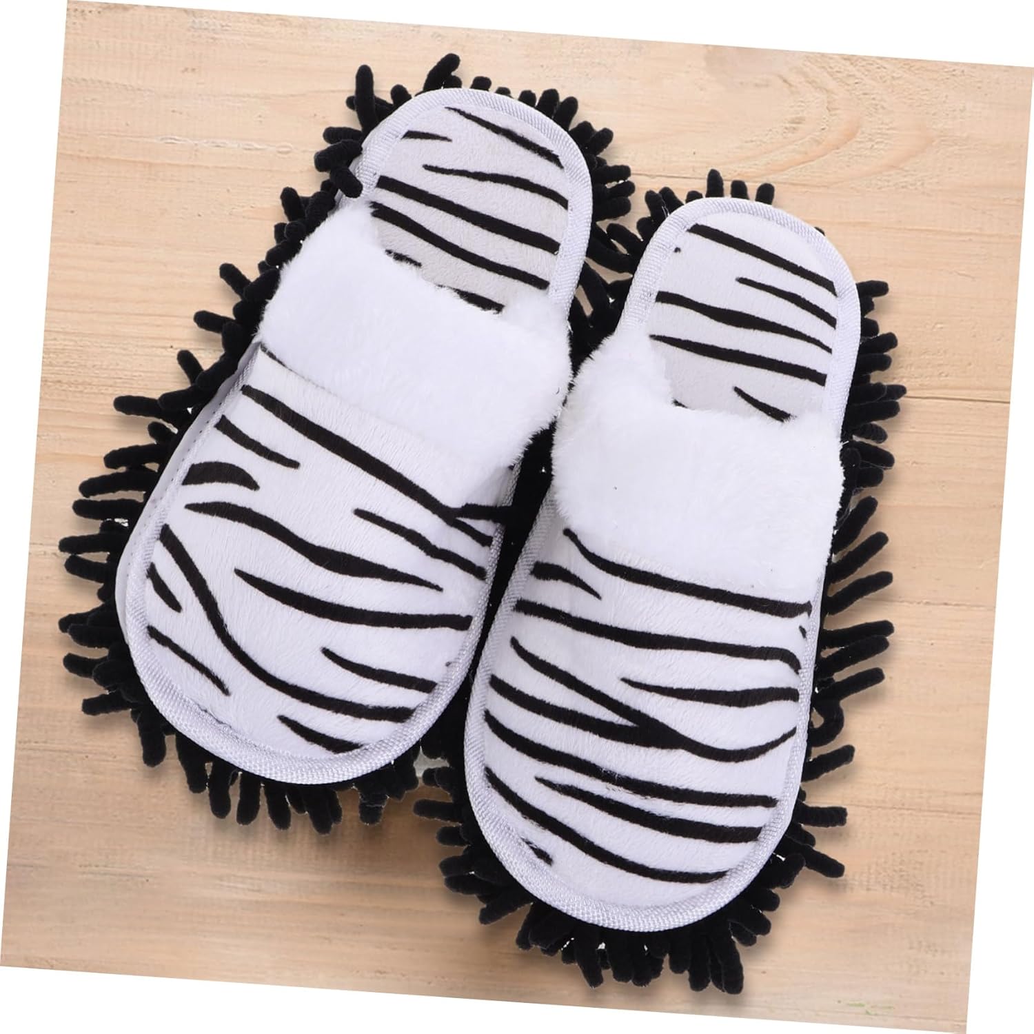 Ipetboom 1 Pair Detachable Mop Slippers for Women