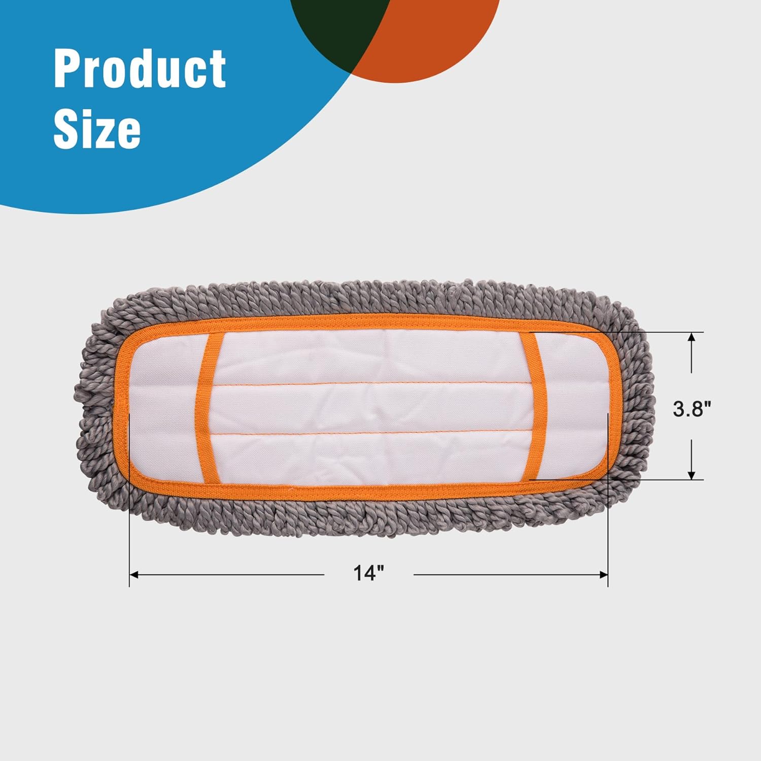 CLEANHOME Chinelle Mop Pad Replacement 2 Pack