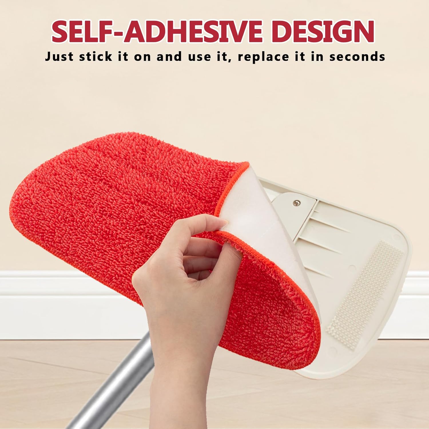 GeekNi 2 Pack Microfiber Reusable Mop Pads for OXO Good Grips